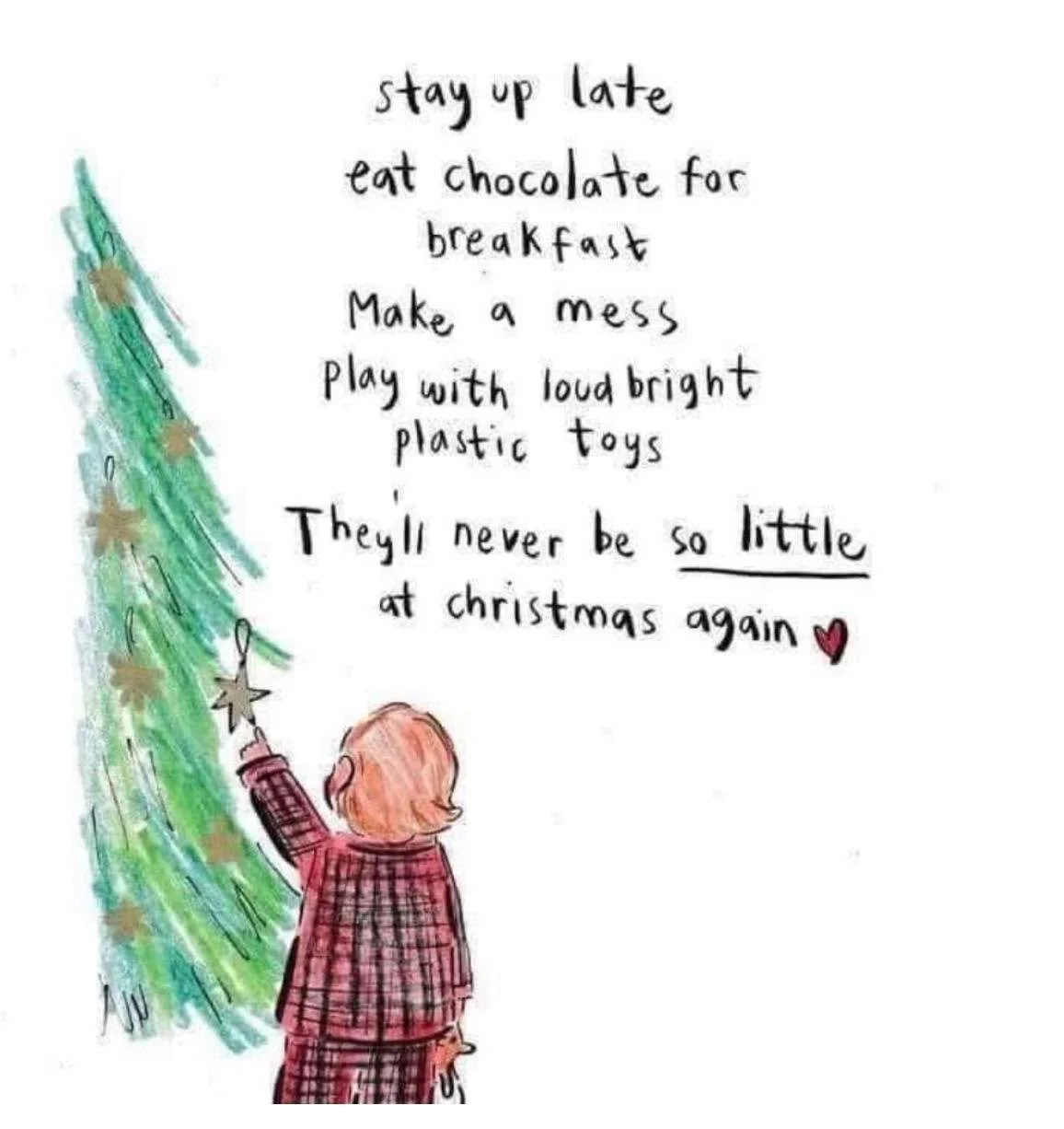 My favorite reminder this time of year. Merry Christmas to our families and our favorite littles! ❤️