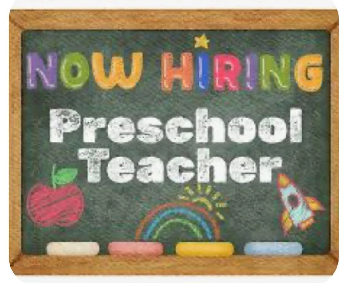 Are you ready to join our preschool team? We are hiring a preschool teacher for the 2026-2027 school year! Interested? Send your resume to abcpreschool@gmail.com! (Don&rsquo;t worry friends, all of our teachers are back for next year!)