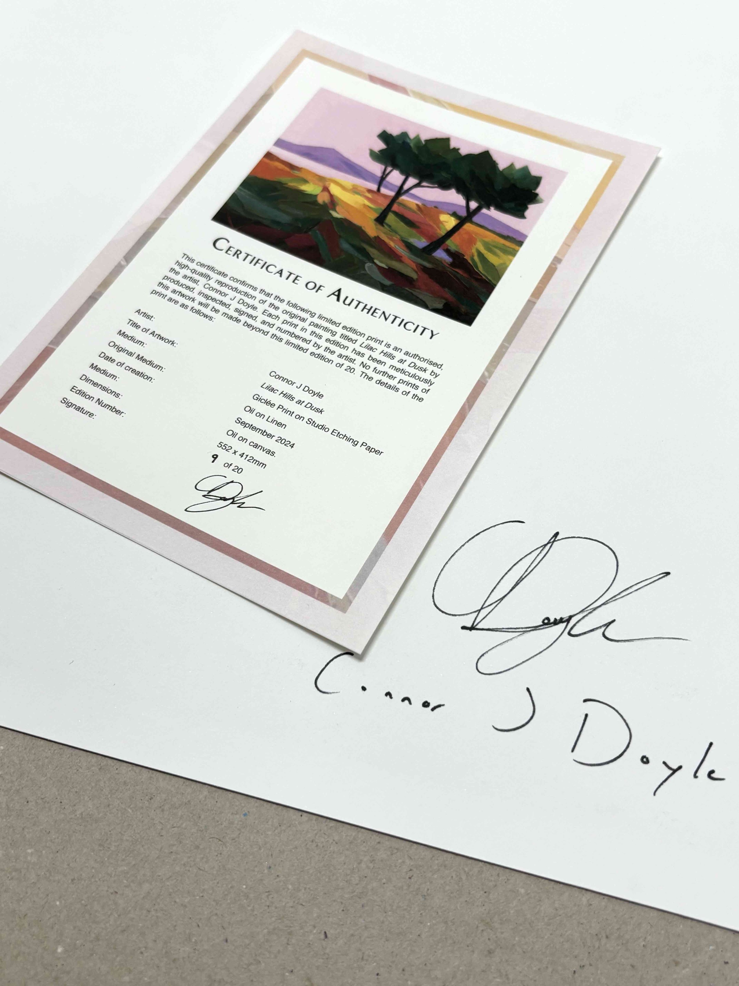 Connor J Doyle_Lilac Hills at Dusk_print_certificate.jpg