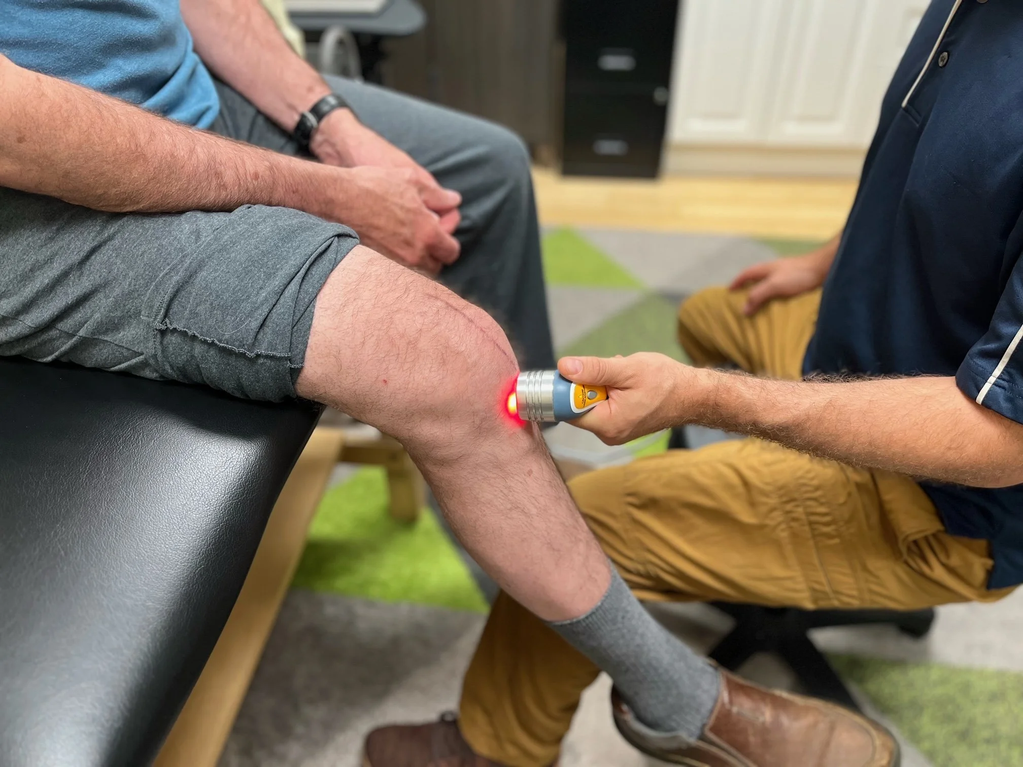 Laser physical therapy.