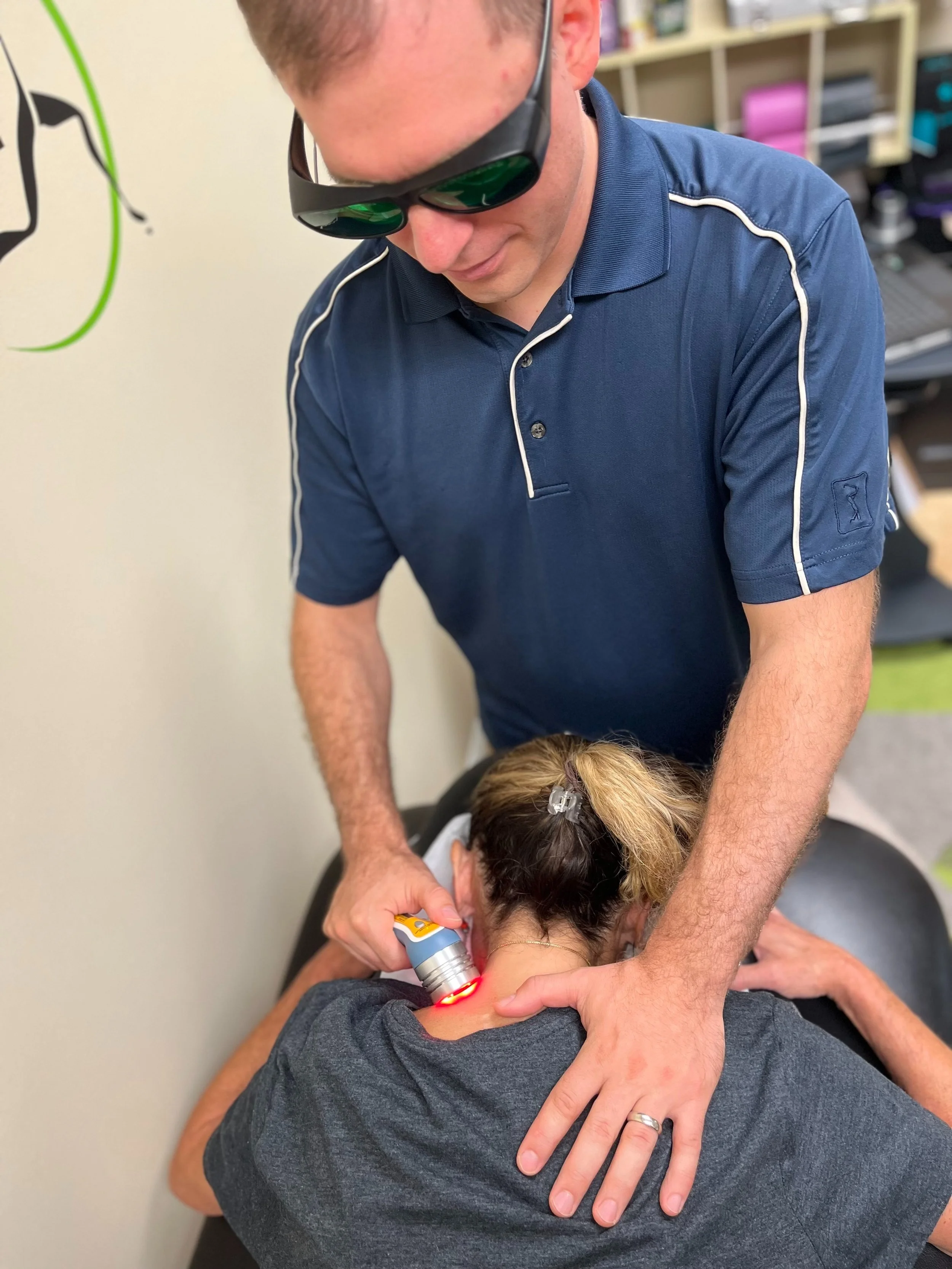 Laser physical therapy.