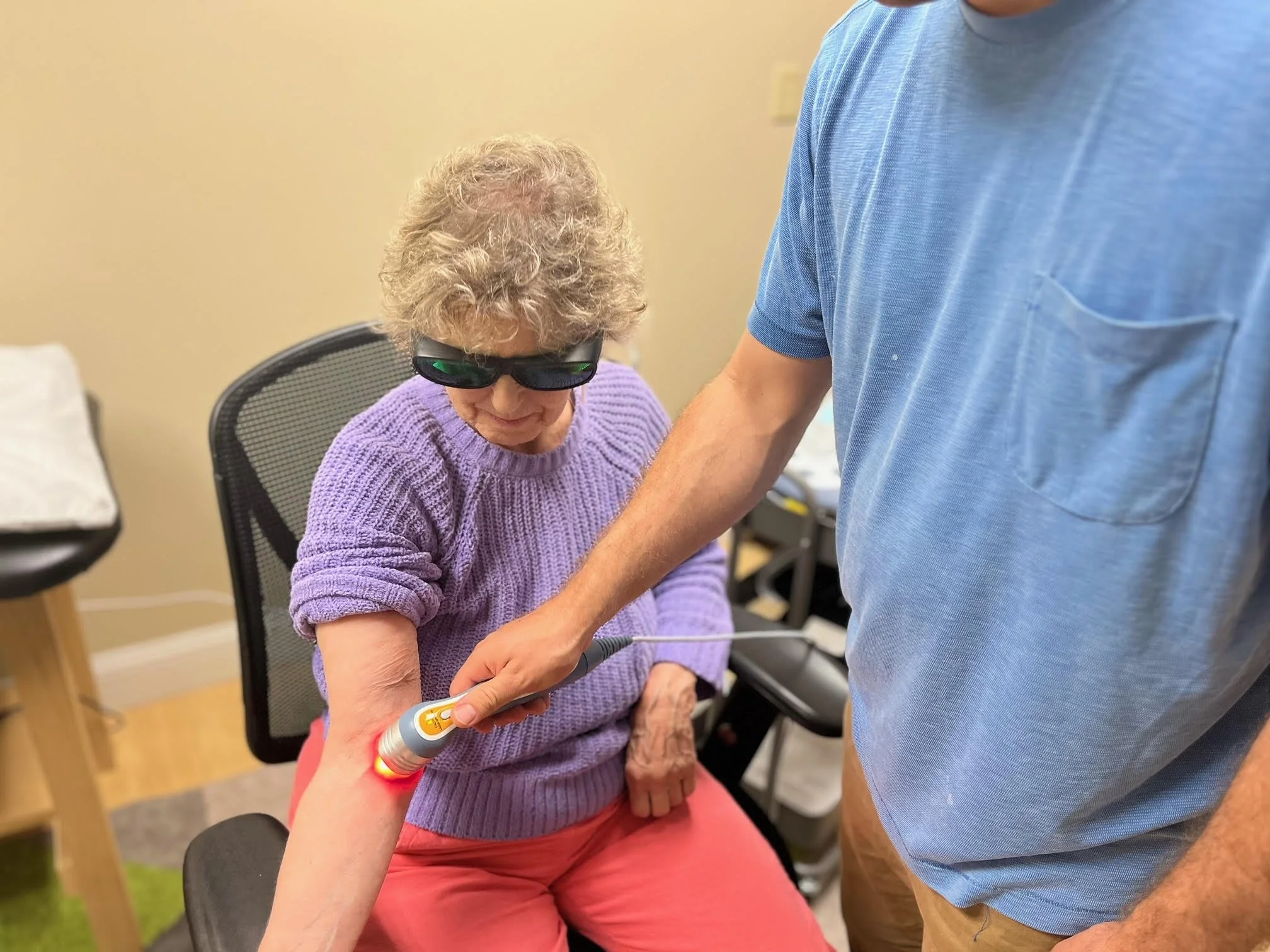 Laser therapy.