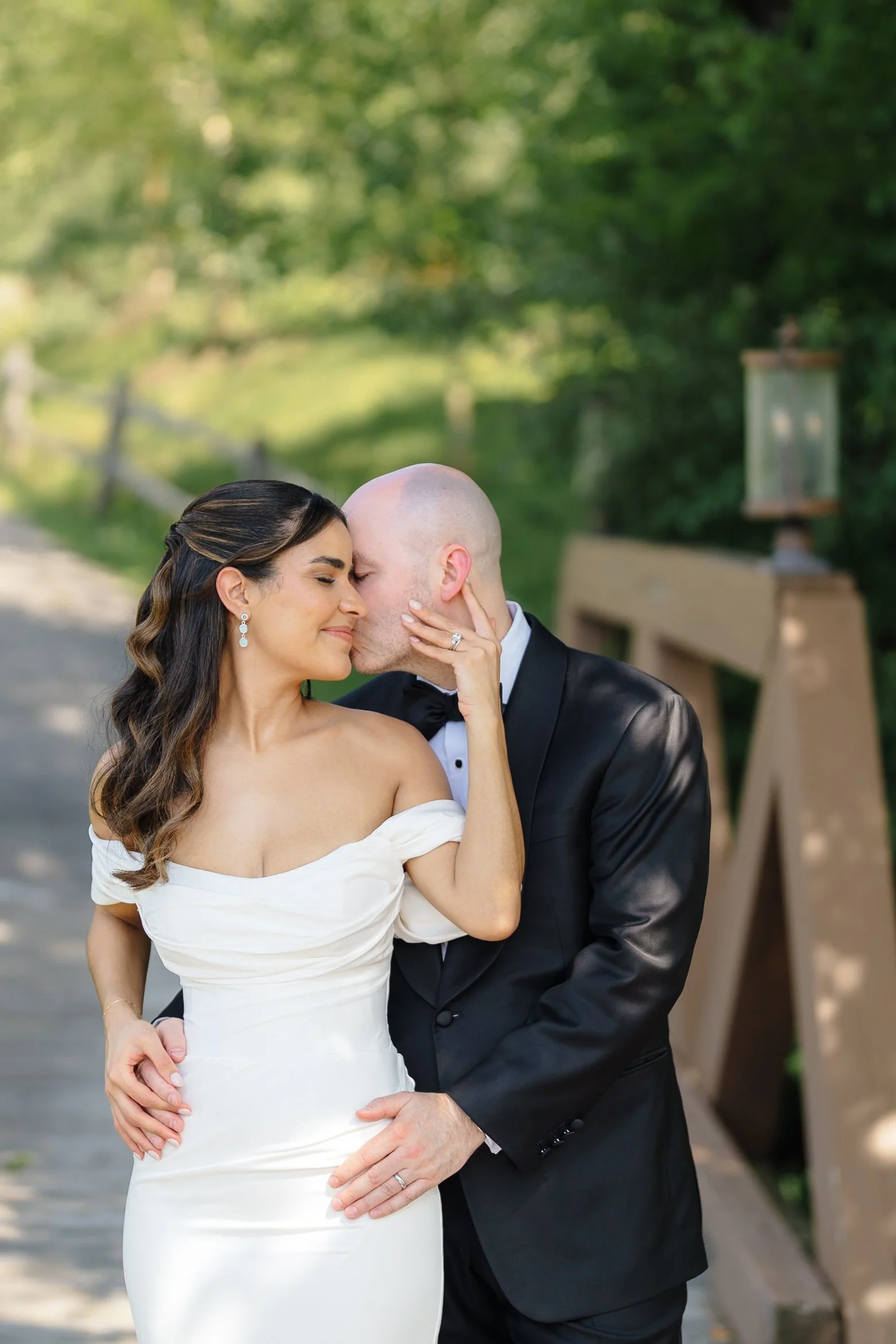 kissing cheek, bridge, summer.jpg