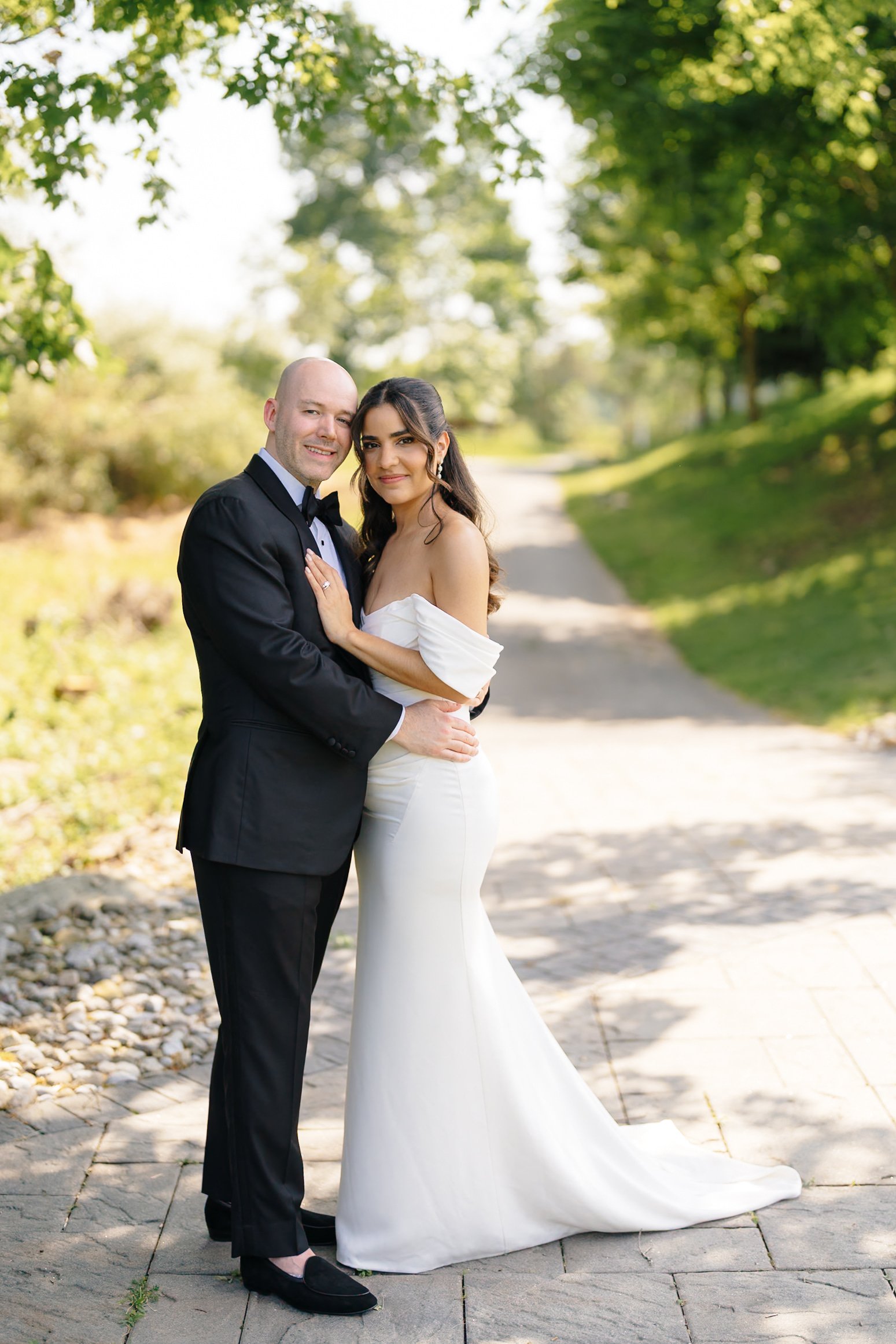 bride & groom, path, summer.jpg