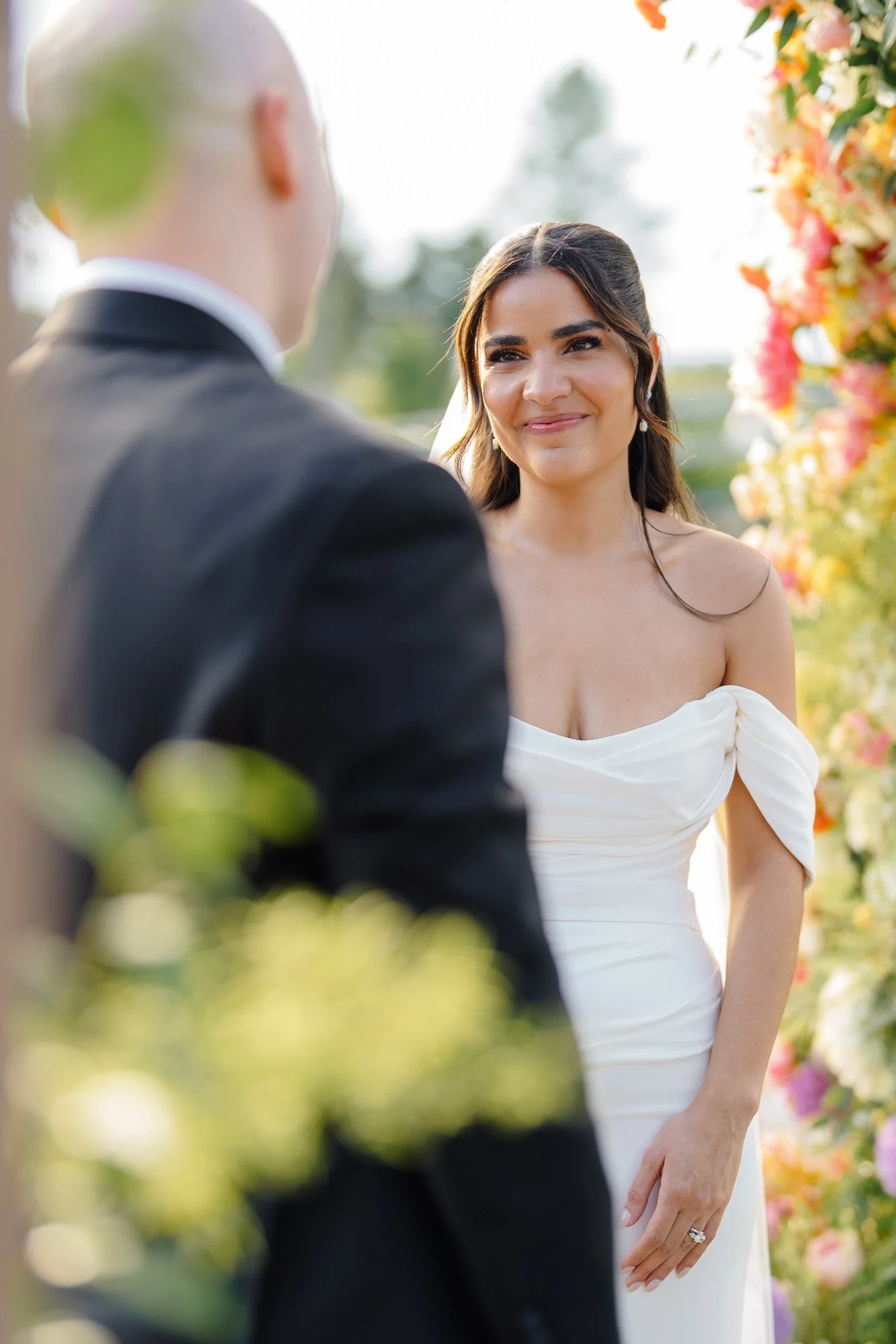 bride & groom, pond ceremony, summer.jpg