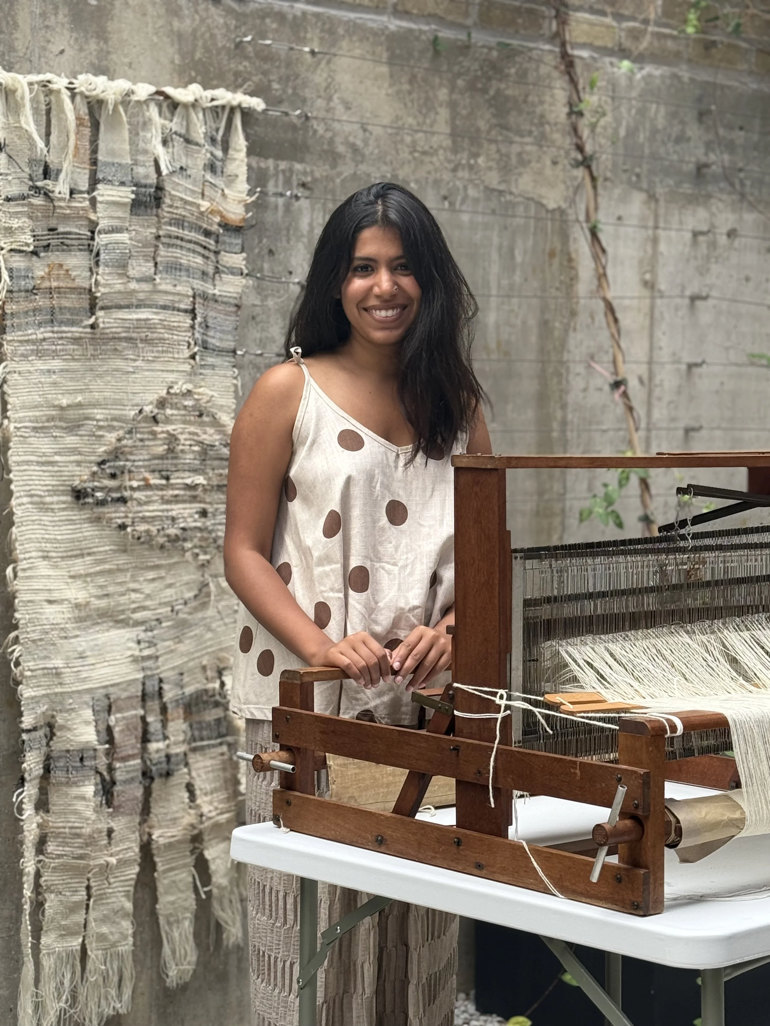 Yahvi Duggal, weaver and artist in collaboration with Totzke Rugs