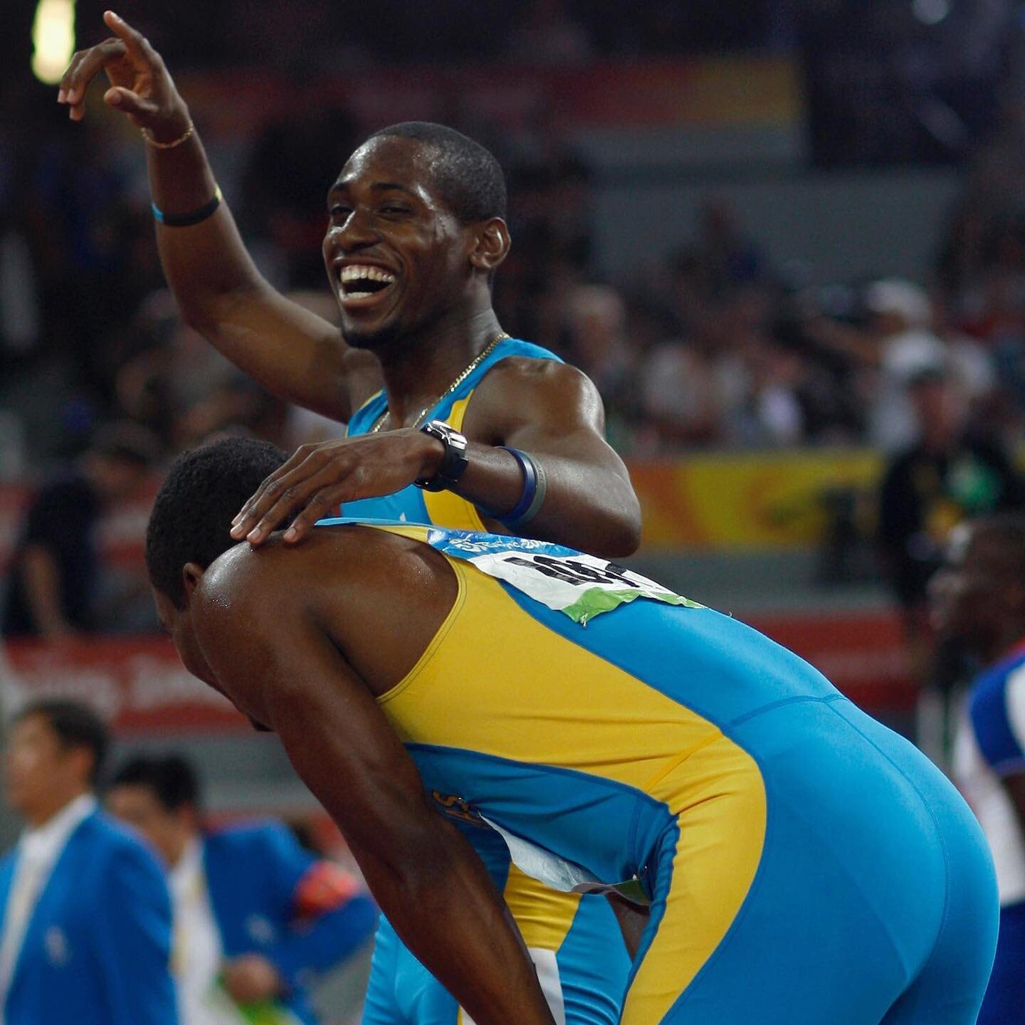 Beijing 2008 OG,
Athletics, 4x400m relay
Men - Final, Michael
MATHIEU and Andretti
BAIN (BAH) 2nd.