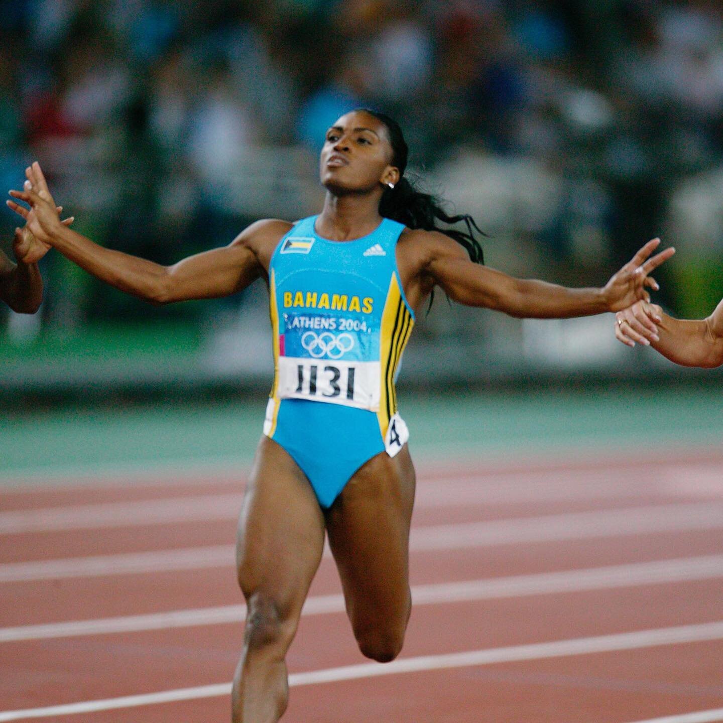 Athens 2004 OG,
Athletics, 400m Women -
Final, Tonique
WILLIAMS-DARLING
(BAH) 1st.