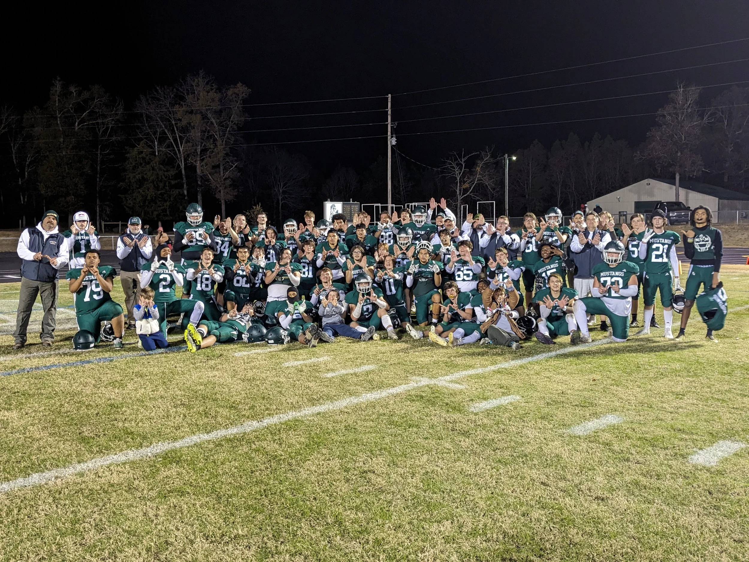 Patriots out after a close one, Mustangs advance