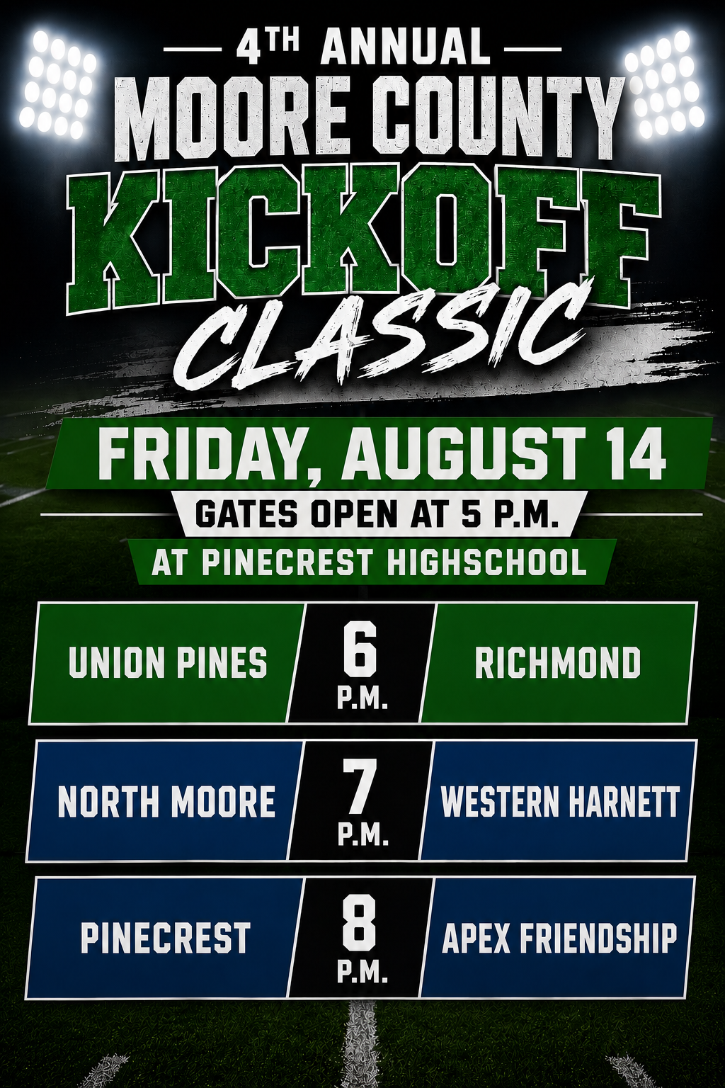 Moore County Kick-Off Classic returns Friday night