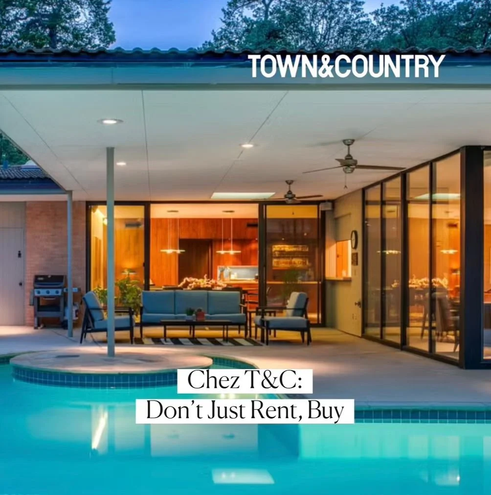 Nearly 70 years following a feature in Town &amp; Country Magazine, this Midcentury Modern still dazzles outside Dallas. Back in the spotlight this month with @townandcountrymag, read more about the Frank Lloyd Wright-inspired jewel, which is on the 