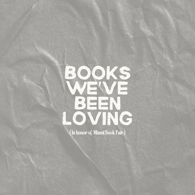 Ahead of the @MiamiBookFair, here a few new reads we&rsquo;re cracking into (and can&rsquo;t put down). Swipe through 👉