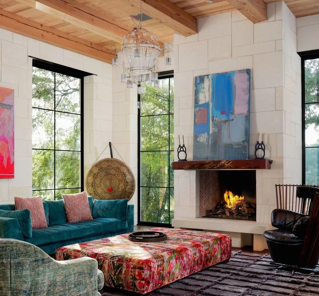 Let there be light ⭐ This technicolor Austin abode draws the outdoors in with floor-to-ceiling windows and wide lake views. @LuxuryPortfolio