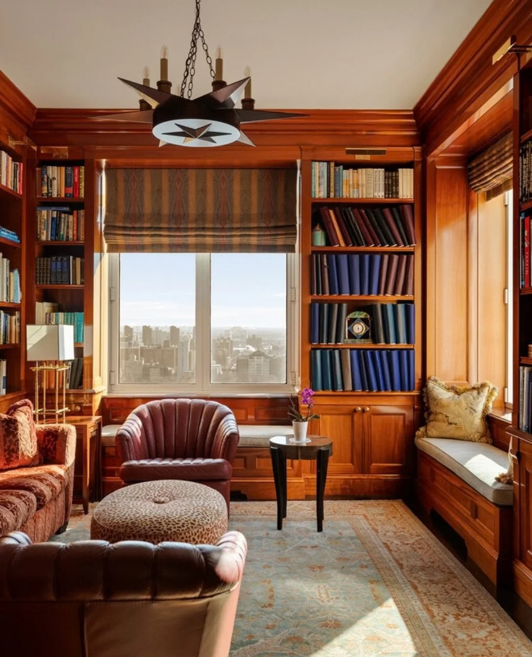 The scale of a townhouse, high above Central Park. Spanning the 25th and 26th floors, this seven-bedroom duplex offers more than 6,300 square feet, four exposures and sweeping views of the park and Manhattan skyline. Offered at $12.995 million by Ber