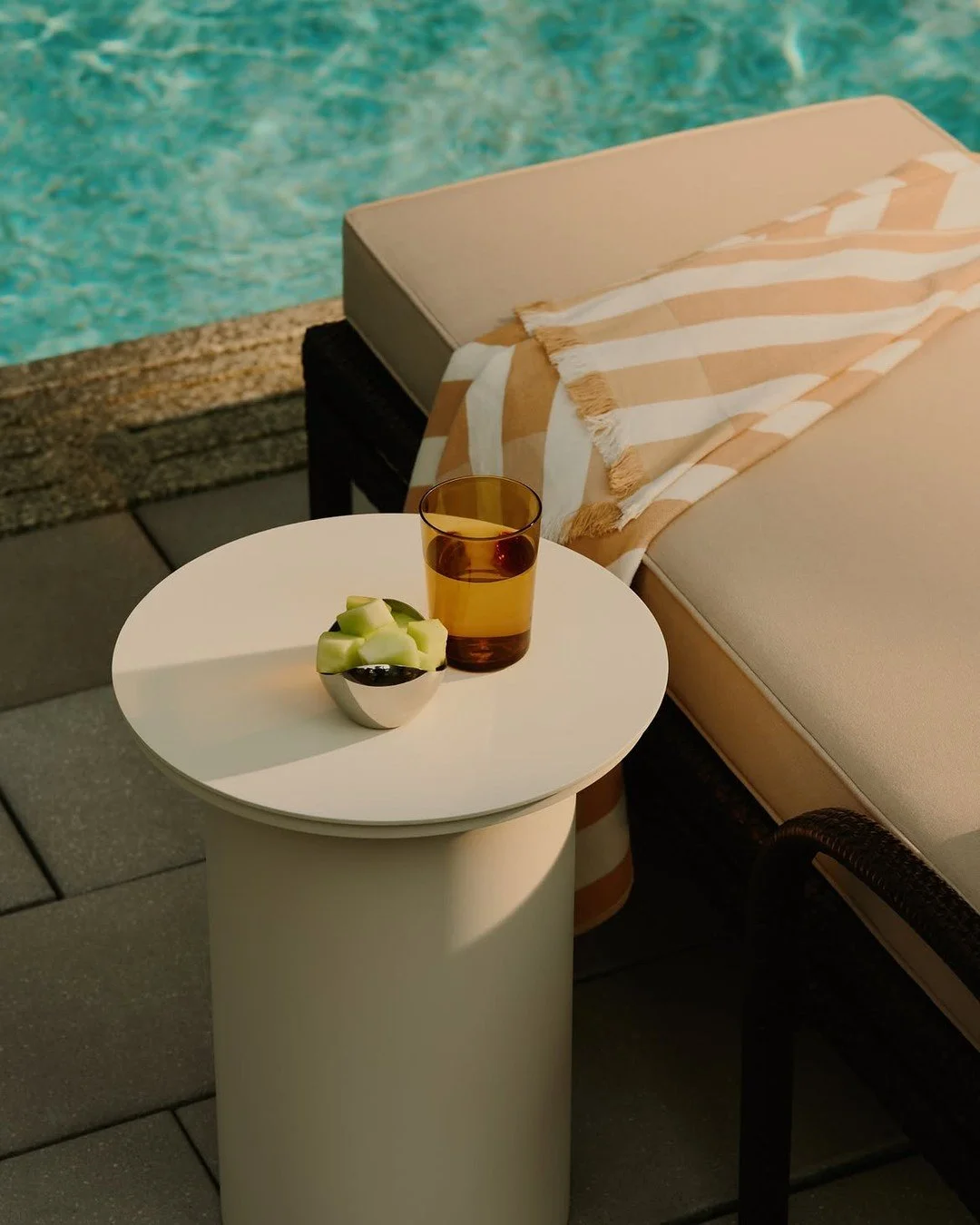 Consider this your reminder to leave room for the slower part of your routine. @LifeTime.Life makes a compelling case for a poolside pause.