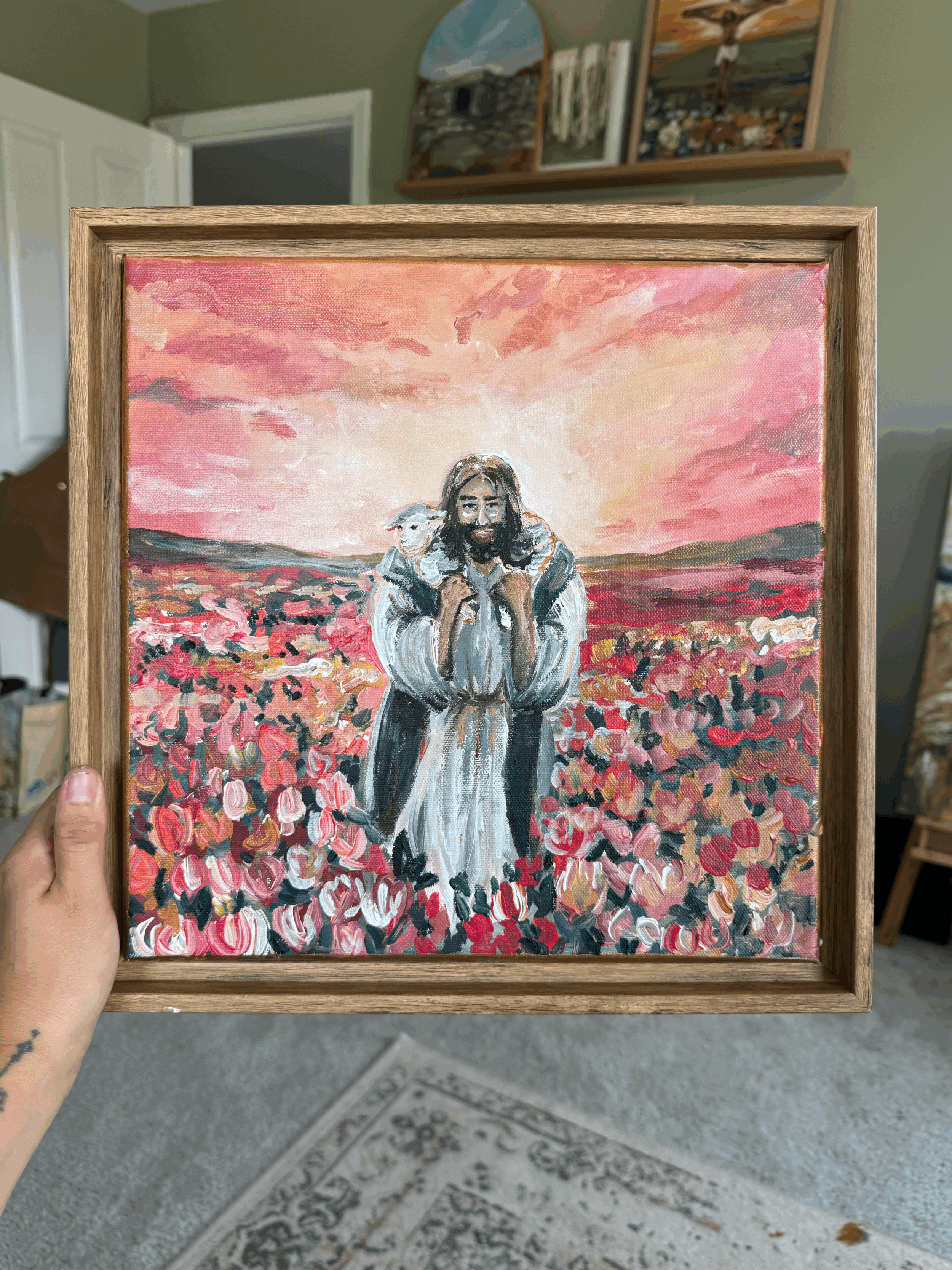 Jesus and the Tulips Original