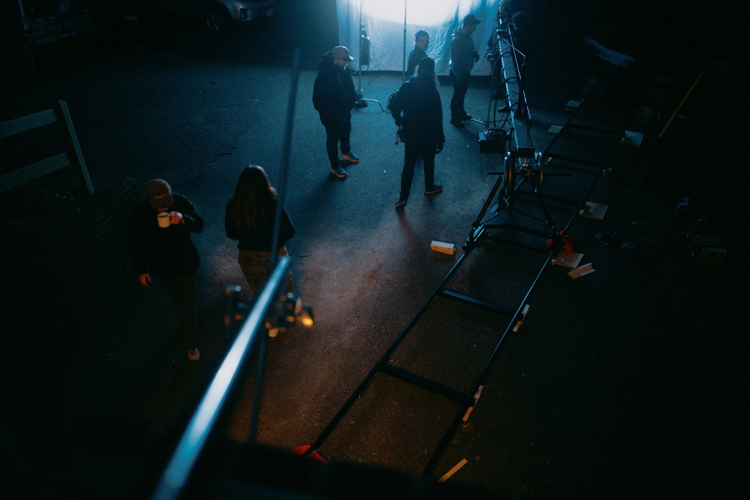 Late nights with the jib/dolly in Lynchburg Virginia