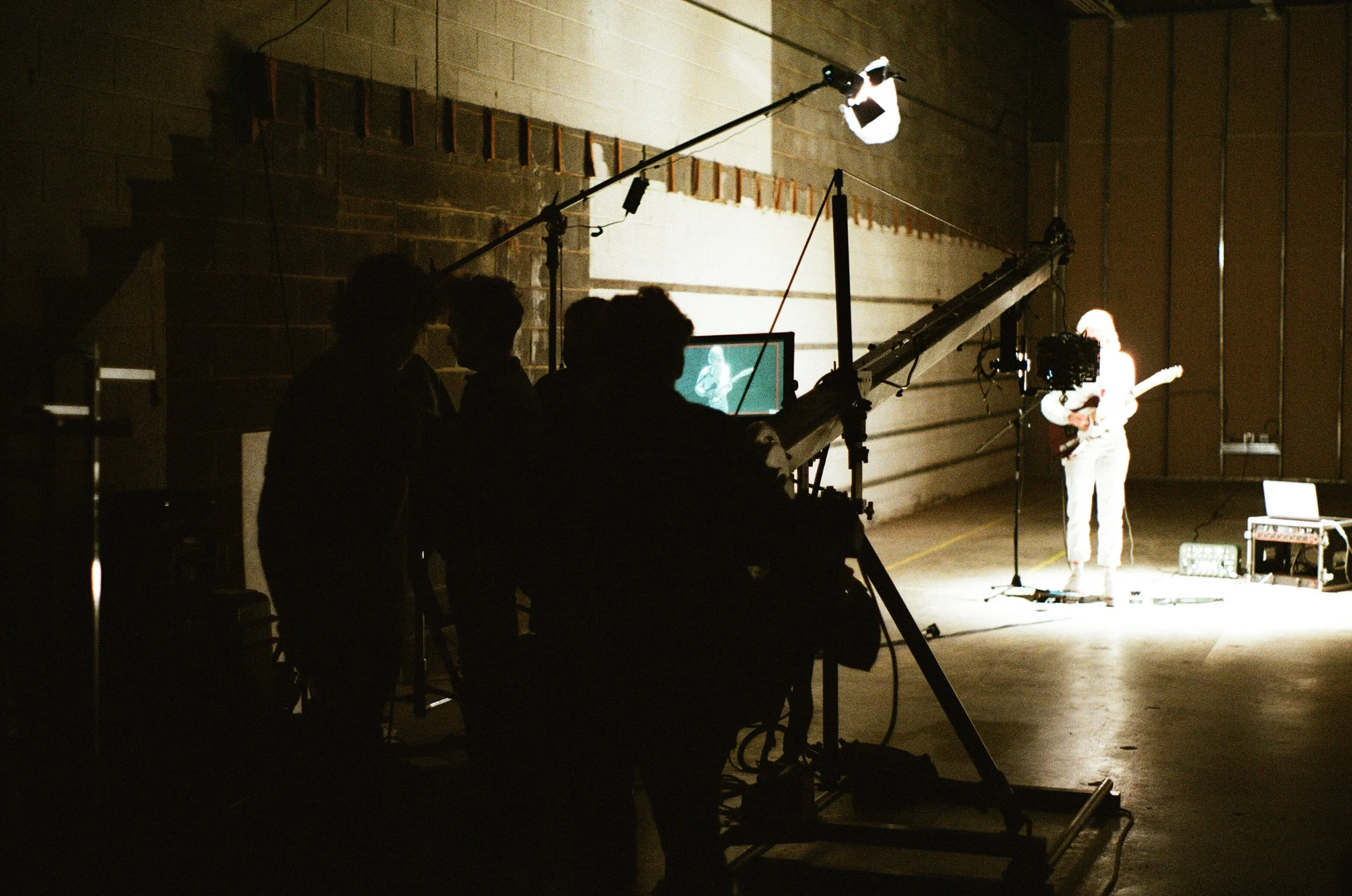 Noah directing Julia Rothenberger's "Someone" live capture film