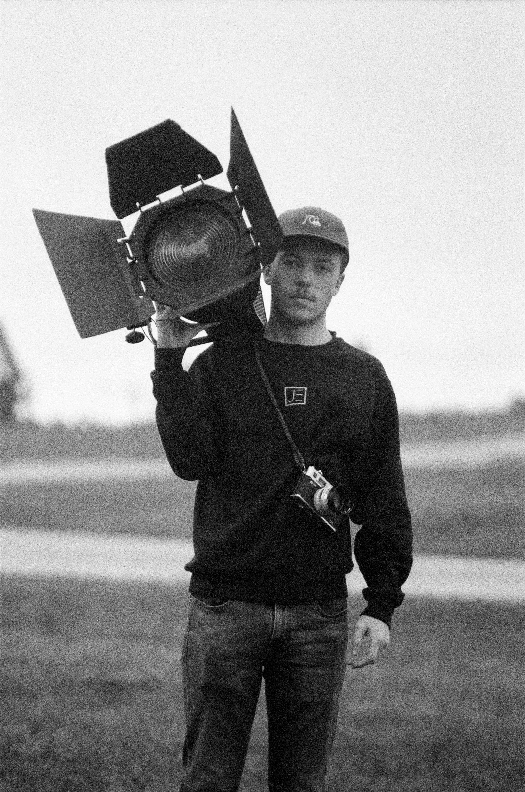 Noah on set for GFA World's non-profit film in Dallas TX