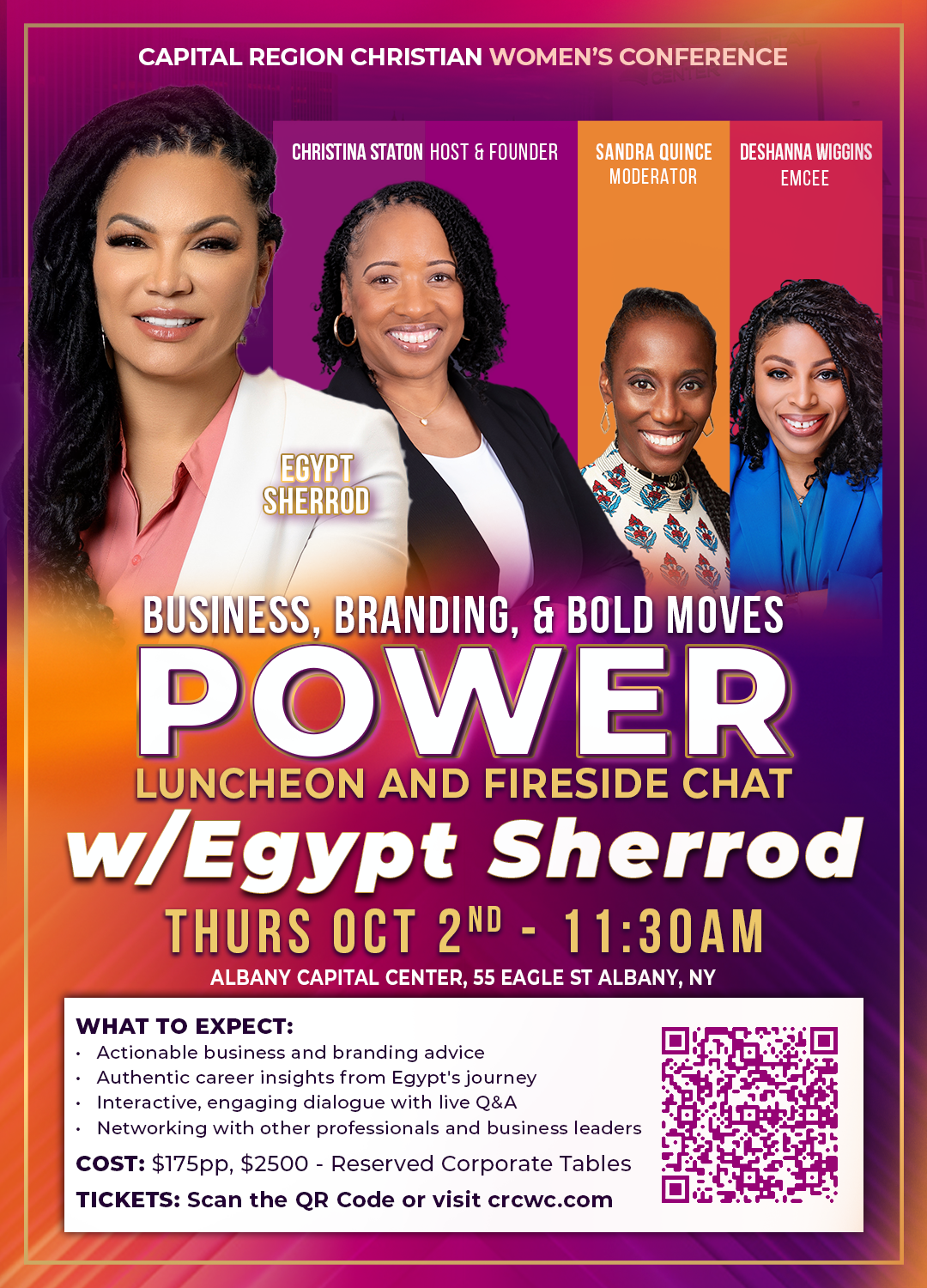 CRCWC POWER LUNCH WITH EGYPT SHERROD - INDIVIDUAL