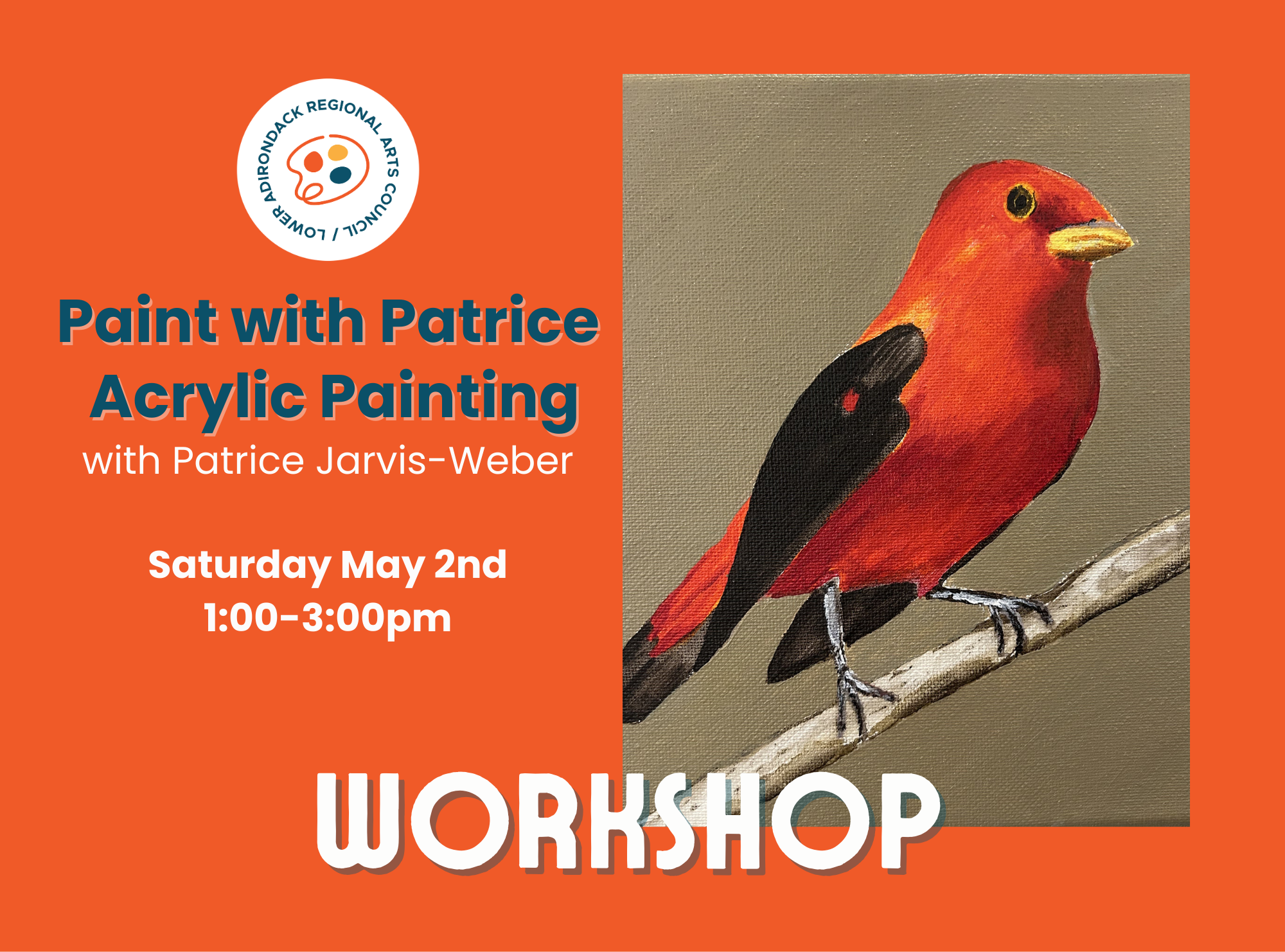 Paint with Patrice; Acrylic Painting Workshop with Patrice Jarvis-Weber