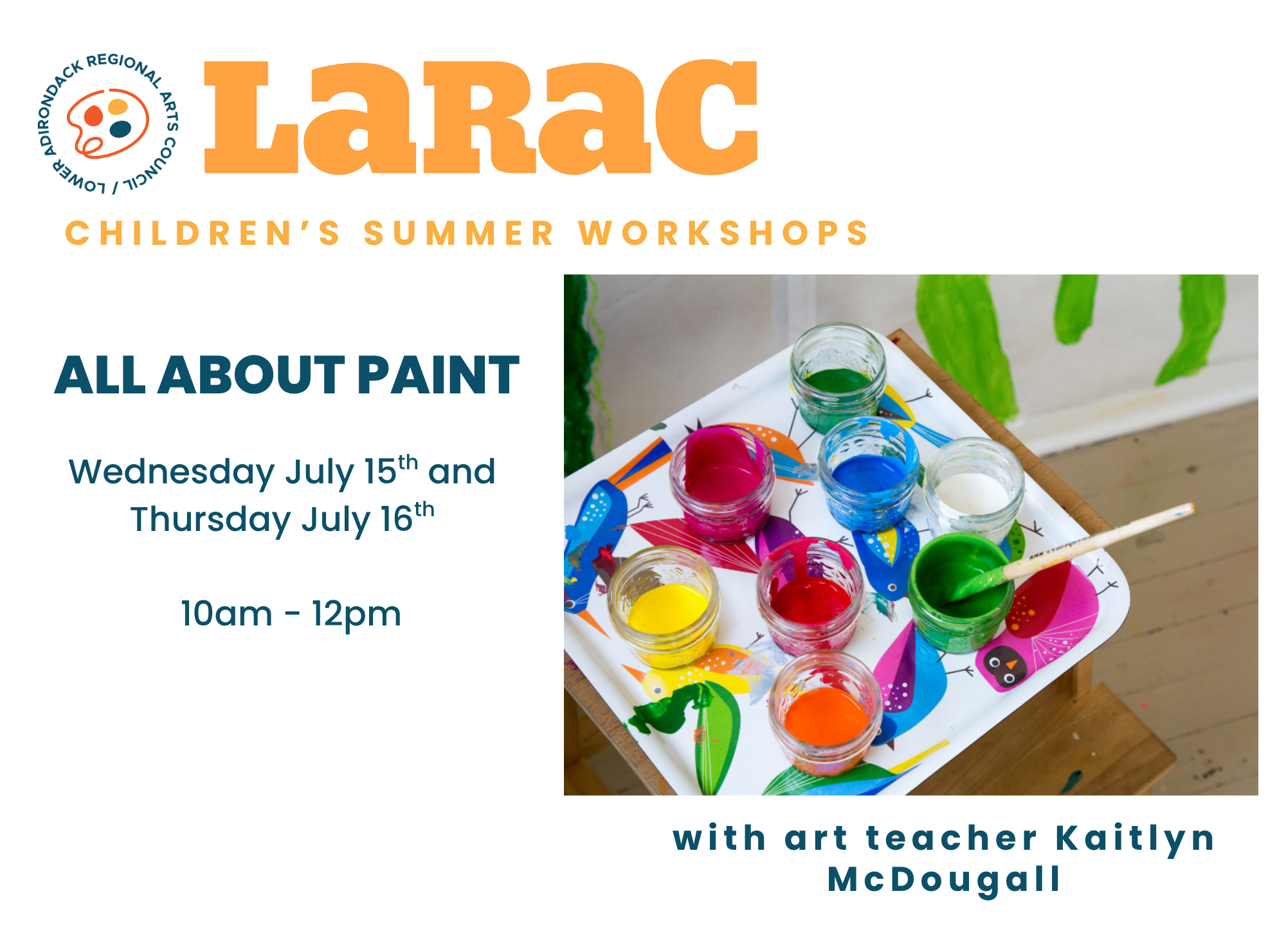 Summer Children's Workshop: All About Paint!