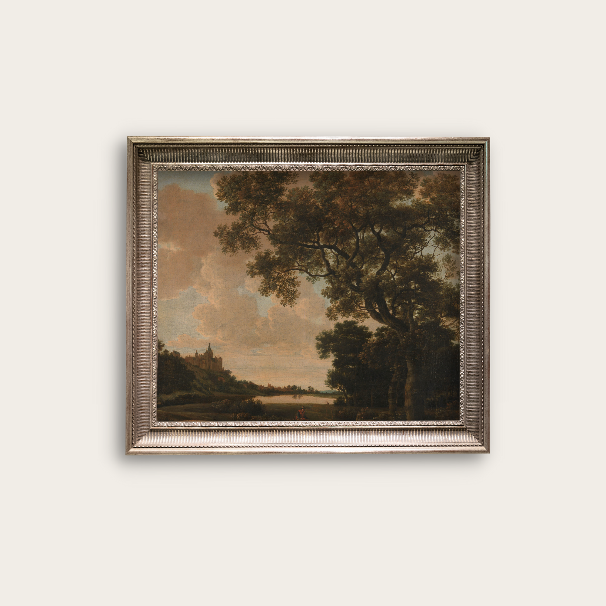 Print & Download Landscape with the Schwanenburg, Cleves (c. 1650 - c. 1655) .png