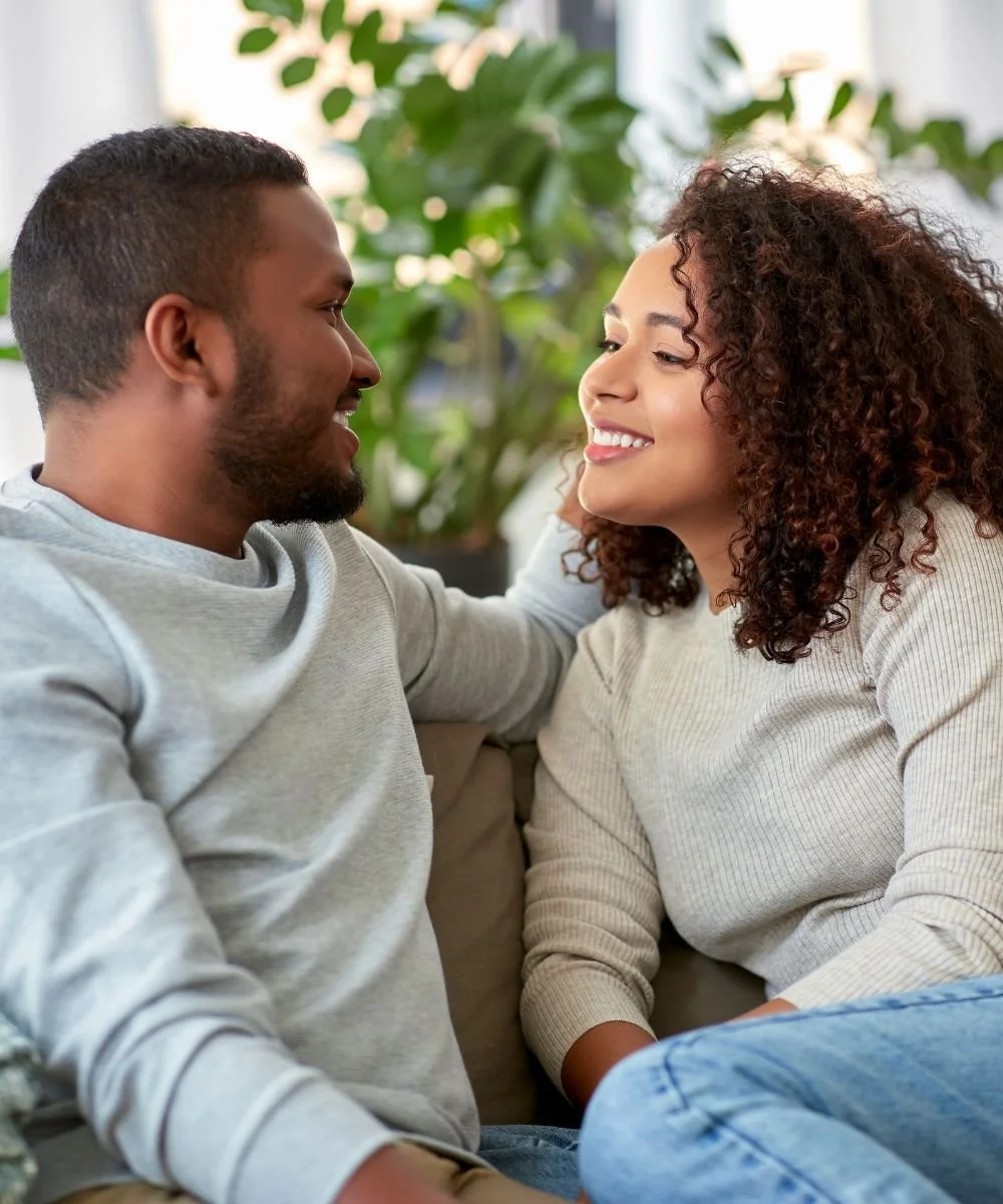 Woman working through conflict avoidance and communicating with her partner