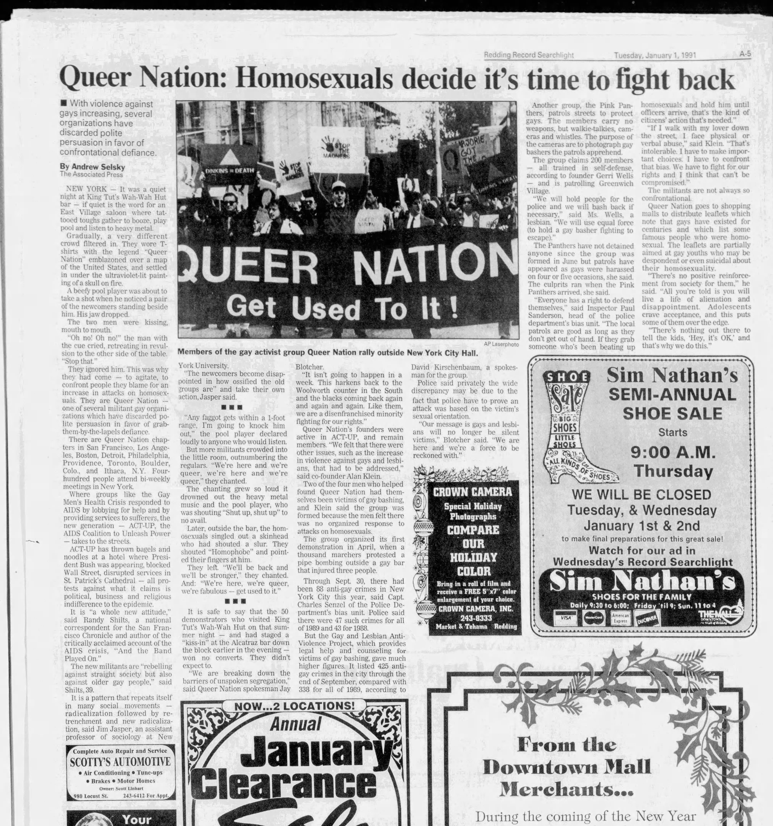 Queer Nation: Homosexuals decide it's time to ﬁght back