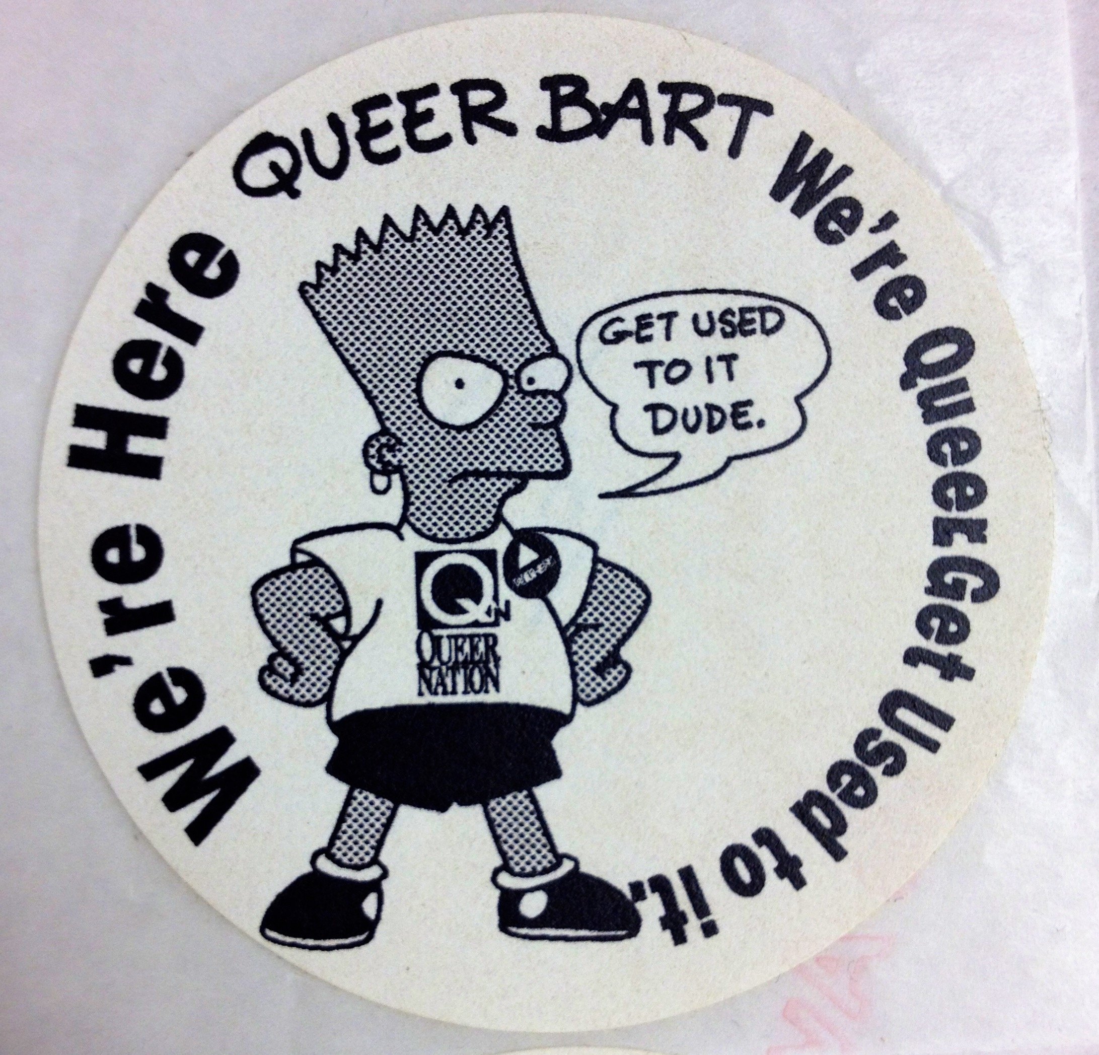 Queer Nation - Queer Bart illustration