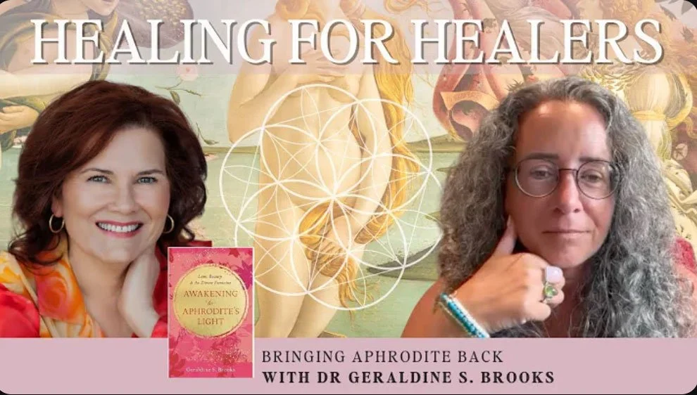 Image of author Geraldine S Brooks and healer Abby Wynne