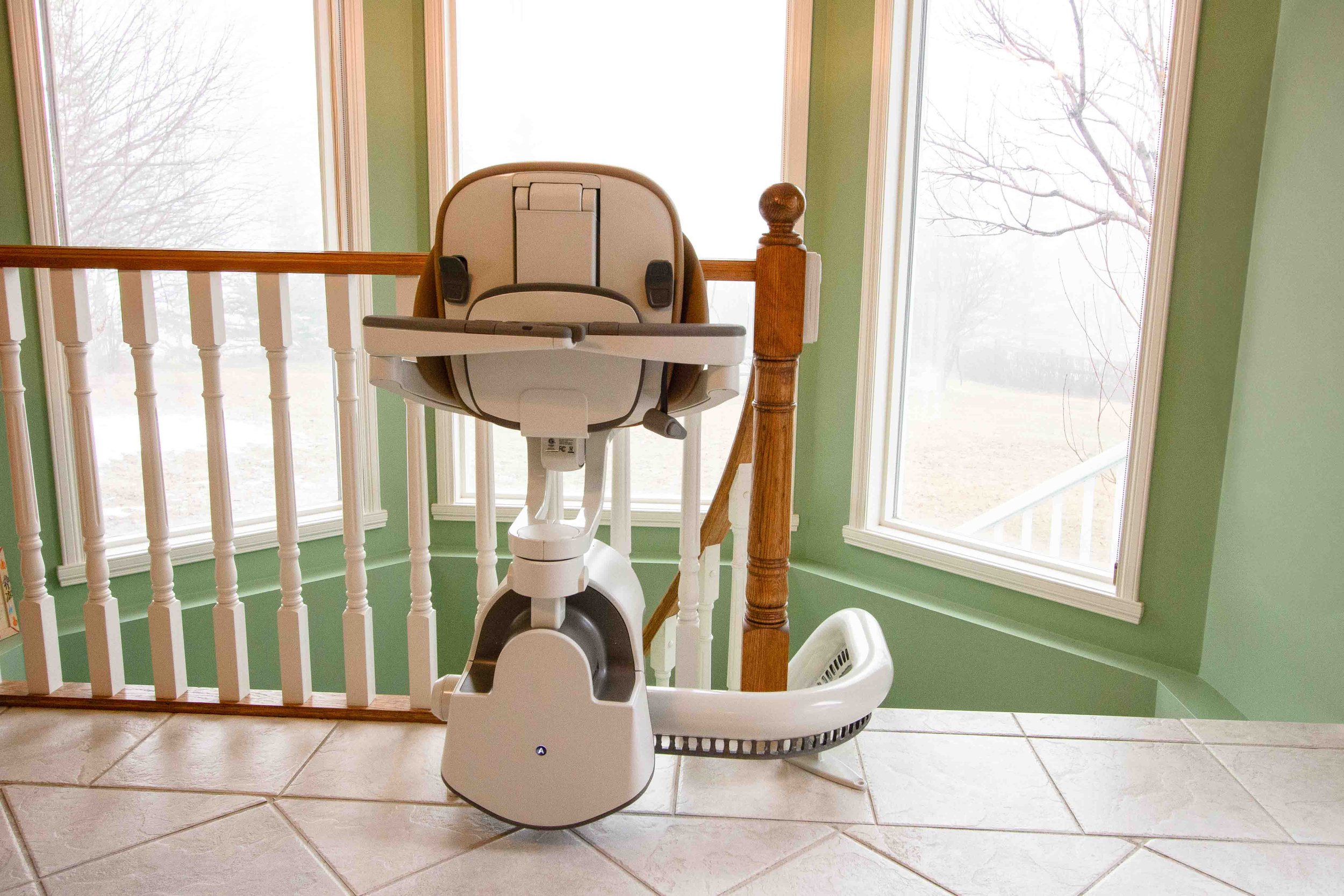 Parked at Top of Stairs