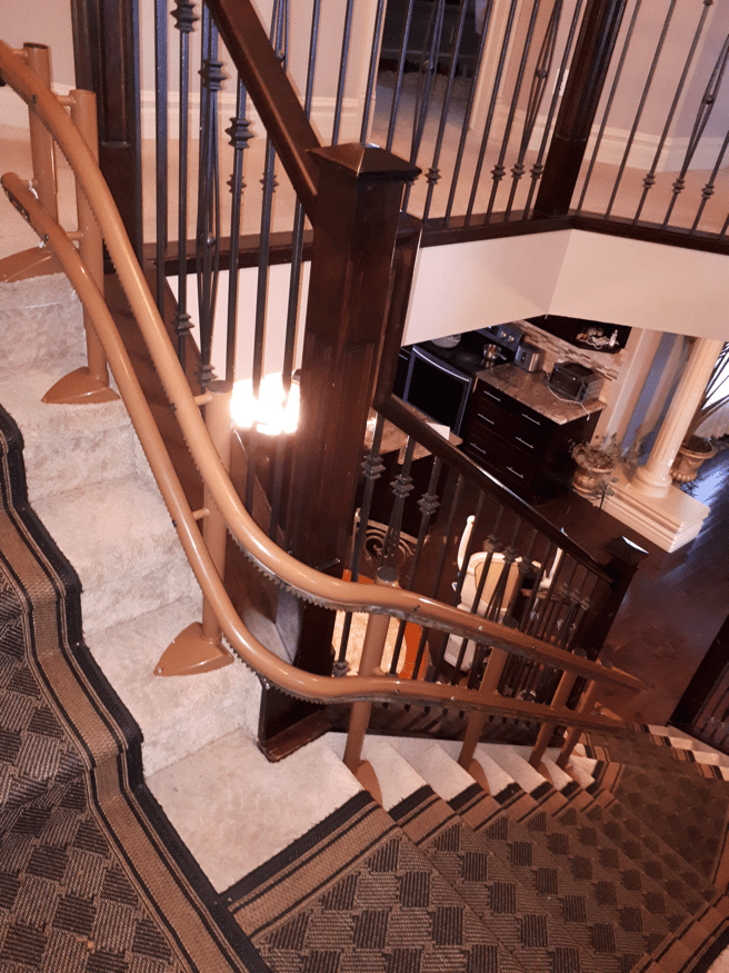 Handicare 2000 Dual Rail Curved Stairlift Installation