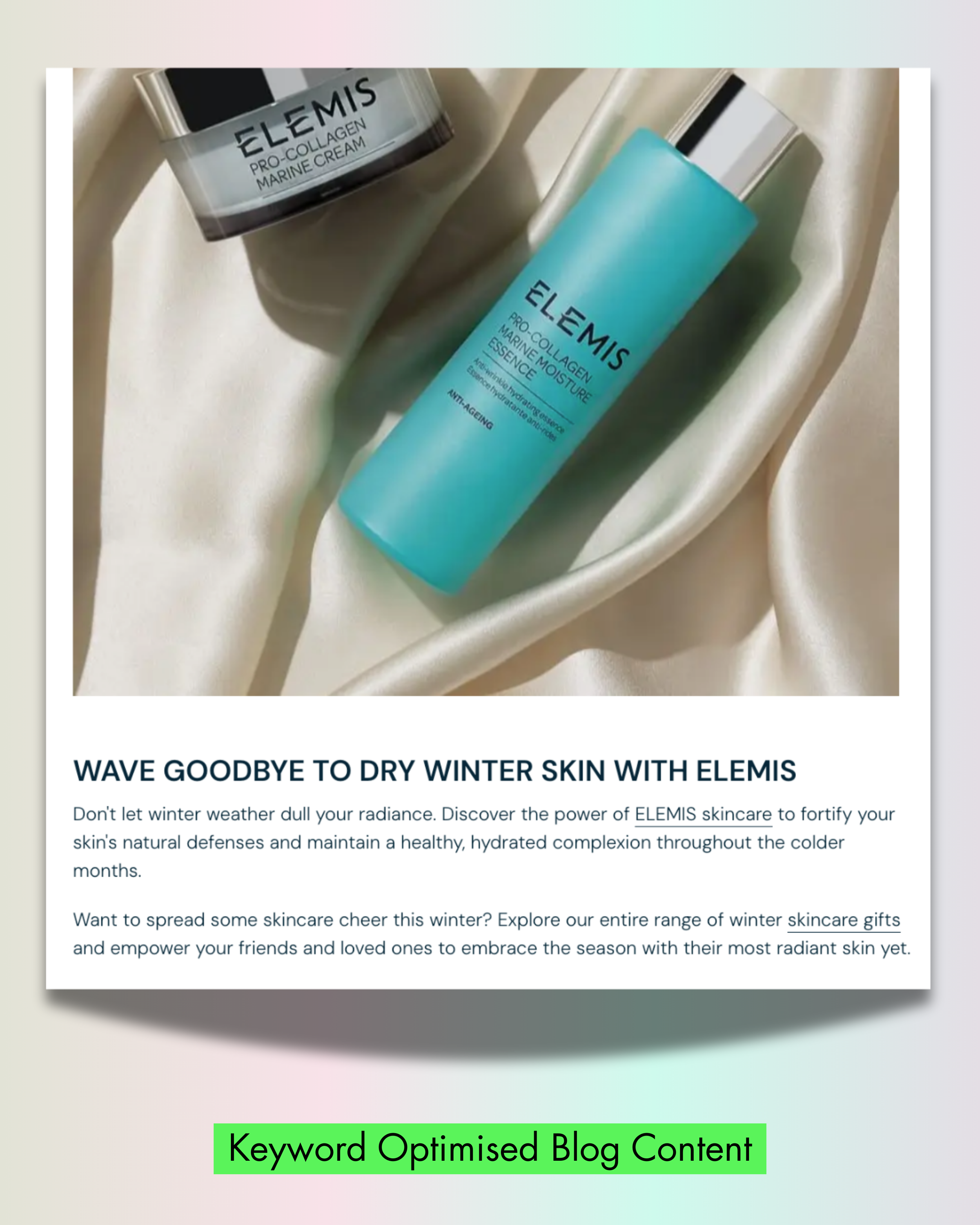 beauty/skincare copy