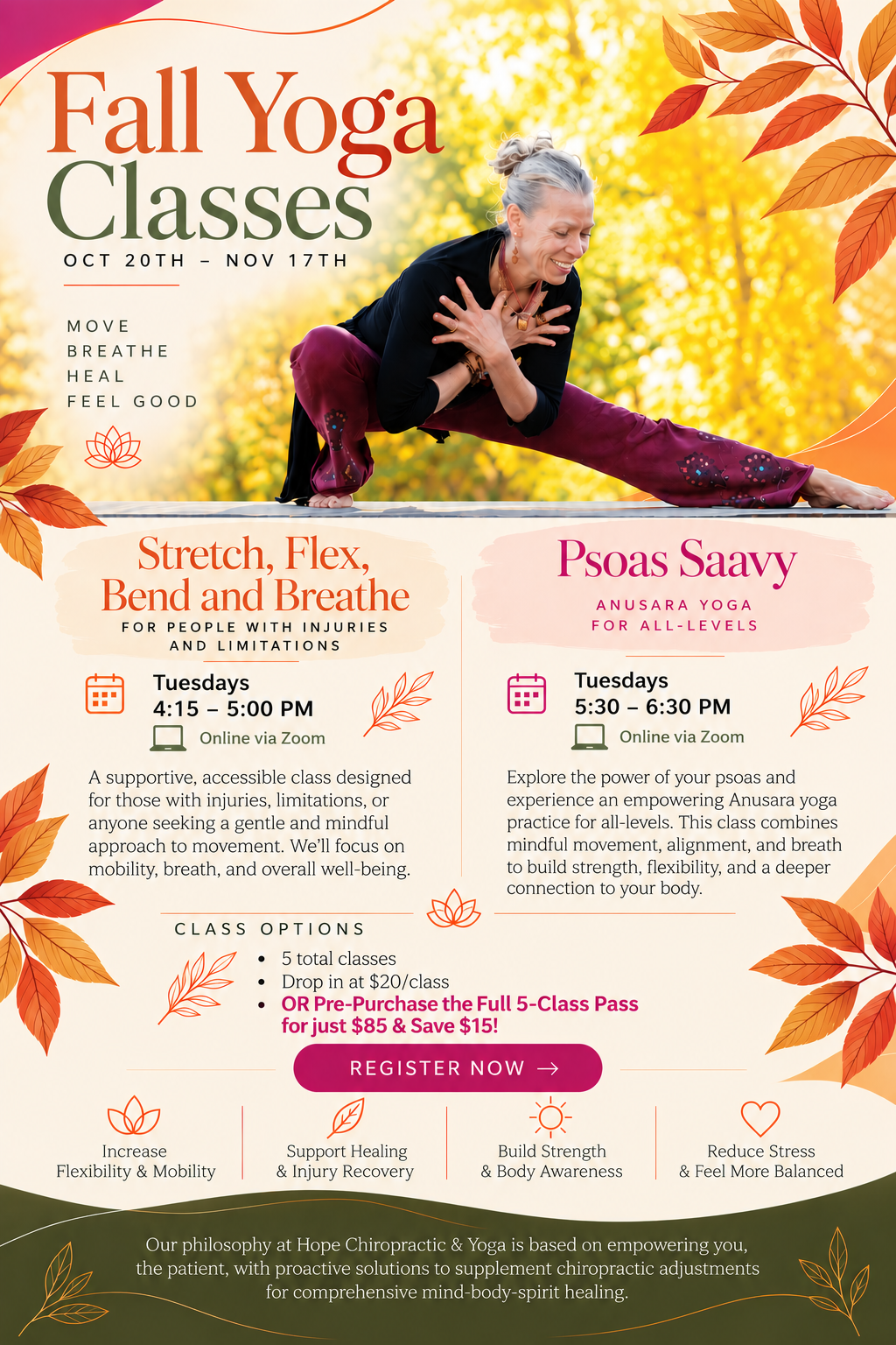 Fall Psoas Savvy Class
