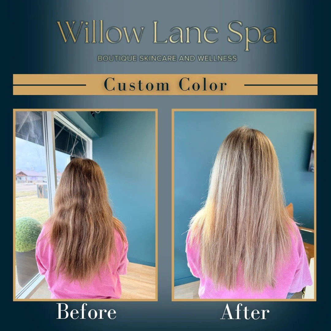 Soft. Bright. Custom. ✨
This brunette-to-blonde transformation was all about healthy lift, dimension, and a personalized finish.

The before &amp; after speaks for itself 🤍
👉 Book your custom color consult via the link in bio
