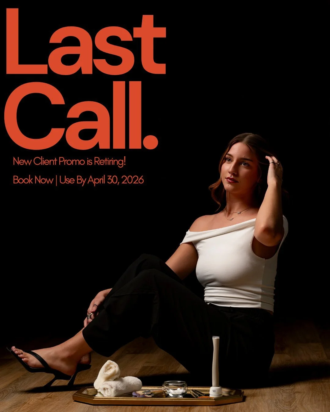 🚨 LAST CHANCE 🚨

Our New Client Promo is officially coming to an end &mdash; and this is your final call to take advantage of it ✨

To lock in this exclusive offer:
🗓 Book your appointment by March 31st
🖤 Use your appointment by April 30th

After