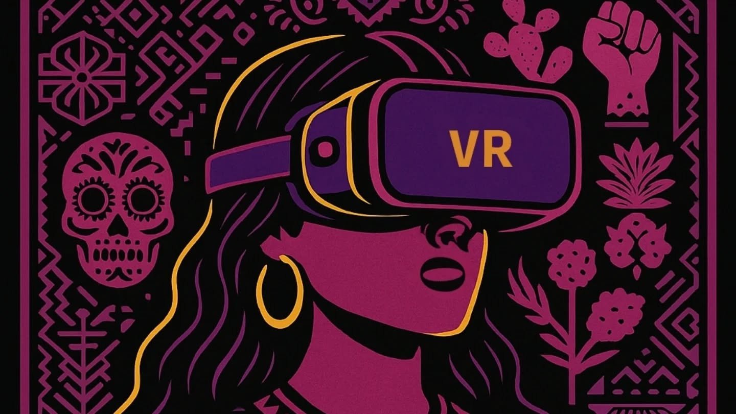 ✨ Reminder ✨

Join us for the VR Chicana Testimonio Research Project&mdash;an evening of immersive storytelling, community, and reflection.

Featuring a Pl&aacute;tica with our guests:
 
🌺 Raya
🌺 Katherine
🌺 Camille 

Come be in comunidad and expe