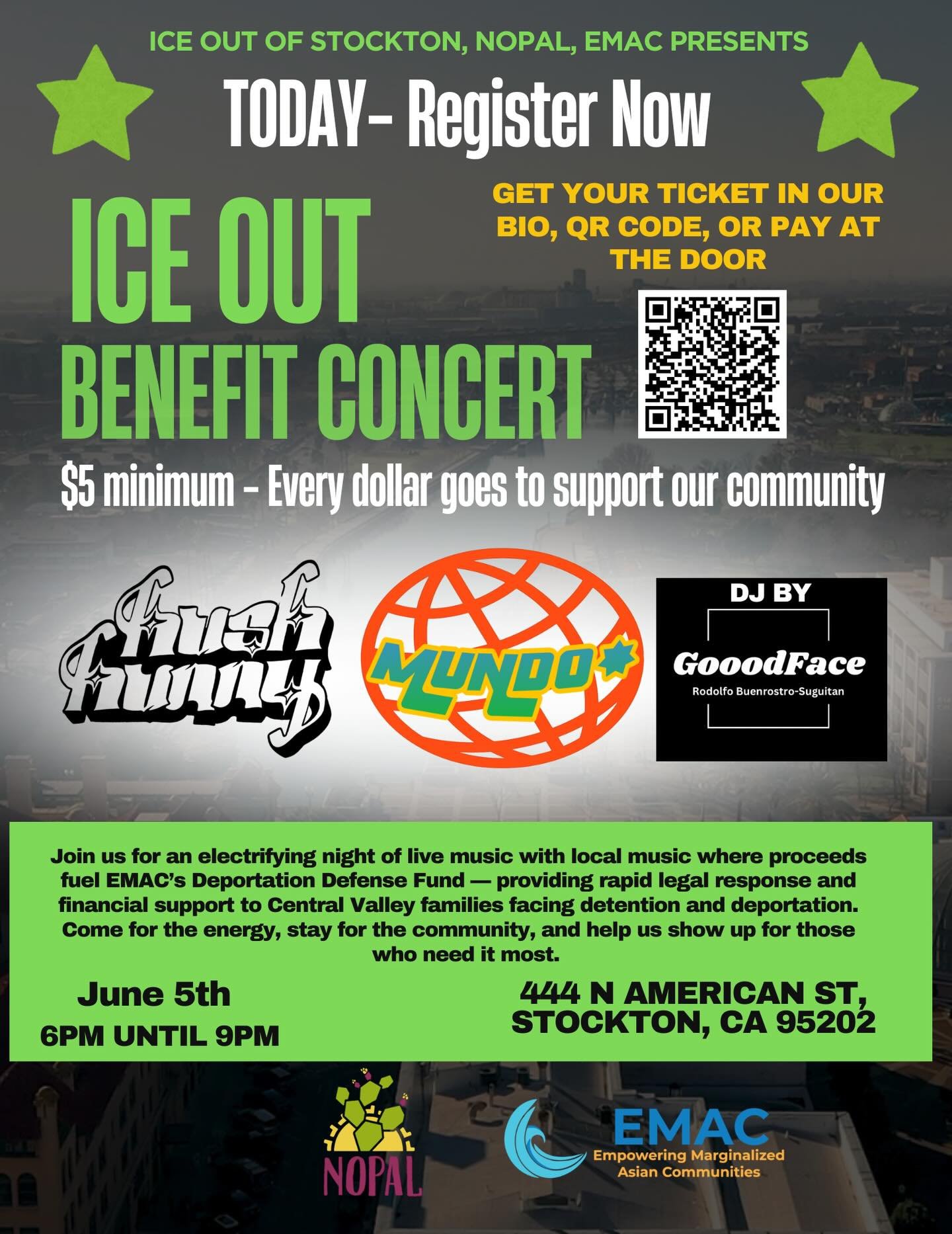 Let&rsquo;s come together today Stockton! Register now!