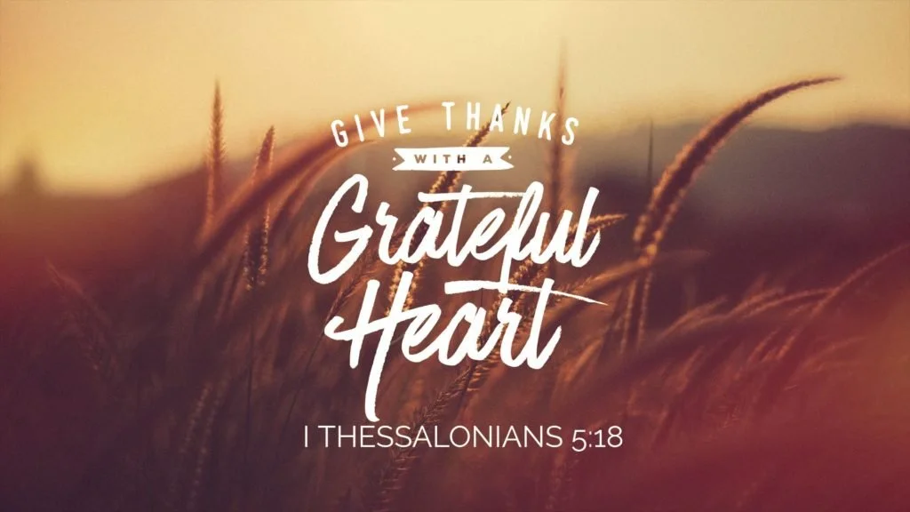 Pray continually and give thanks… 