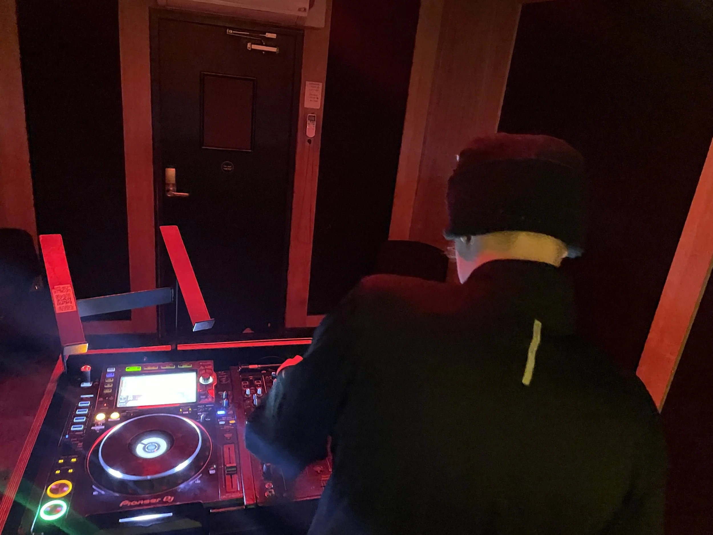 Pupil having a DJ  Workshop