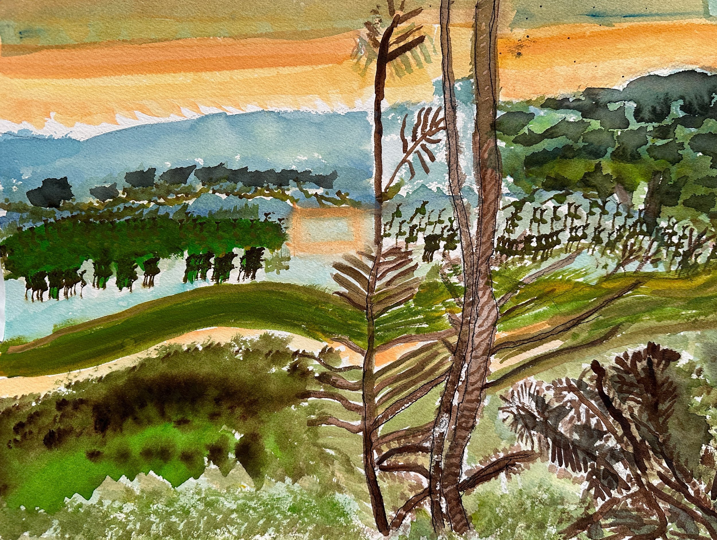 Chasing Light: Student Watercolor 2023
