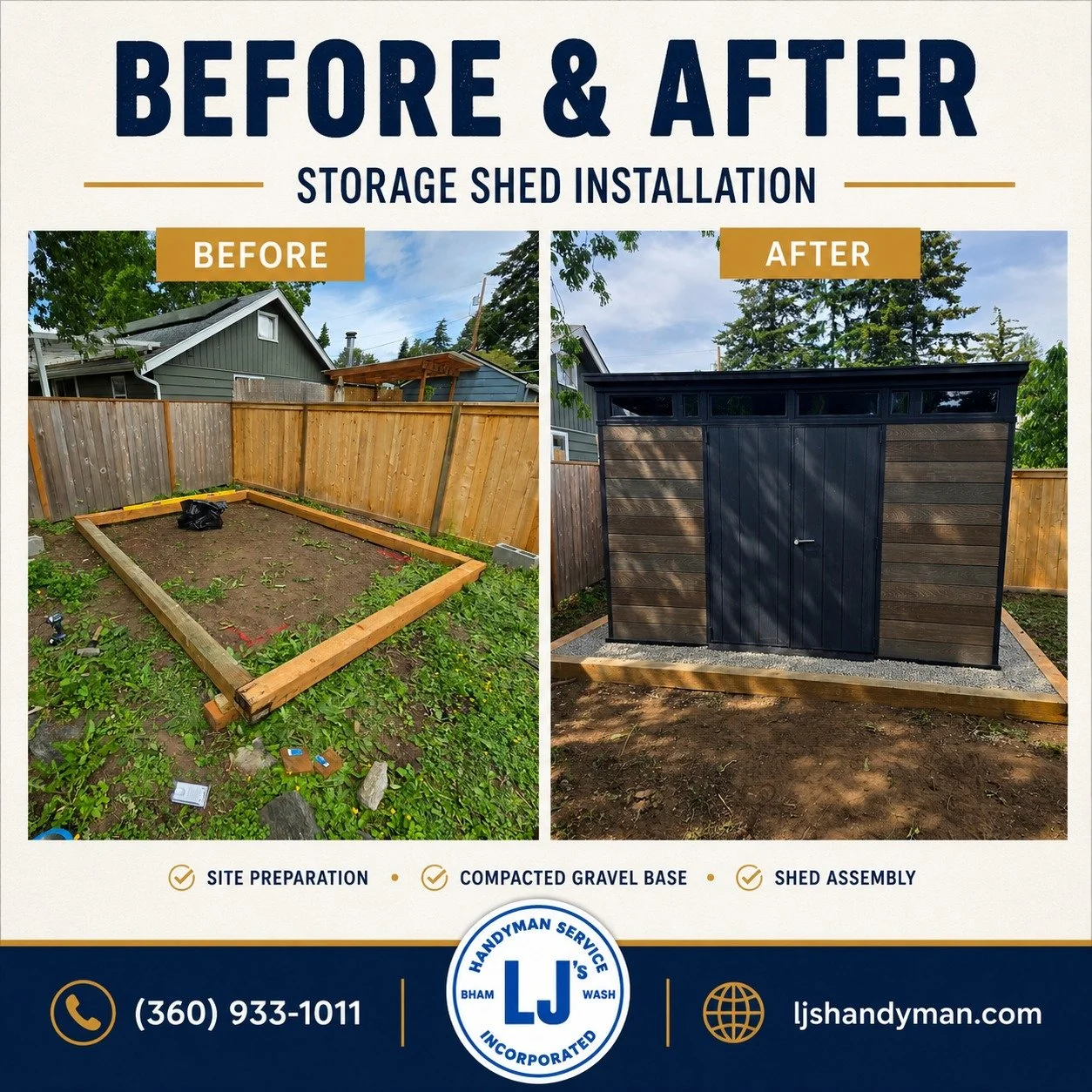Storage Shed Installation
