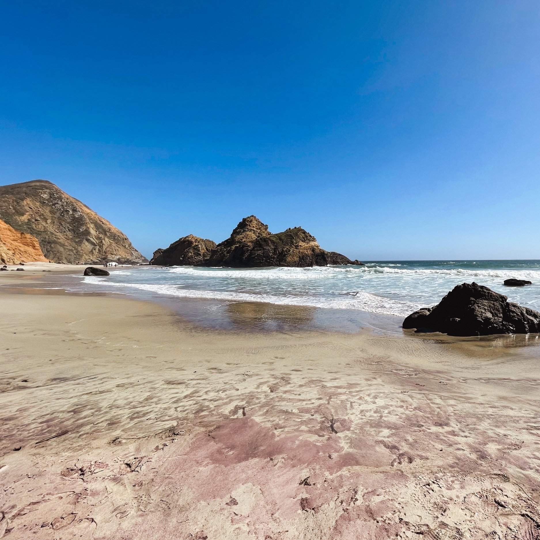 Purple sand at Pfeiffer Beach