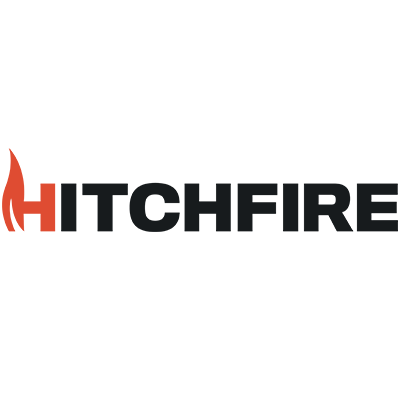 Logo with a red flame and the text 'HIT CHEF' in black.