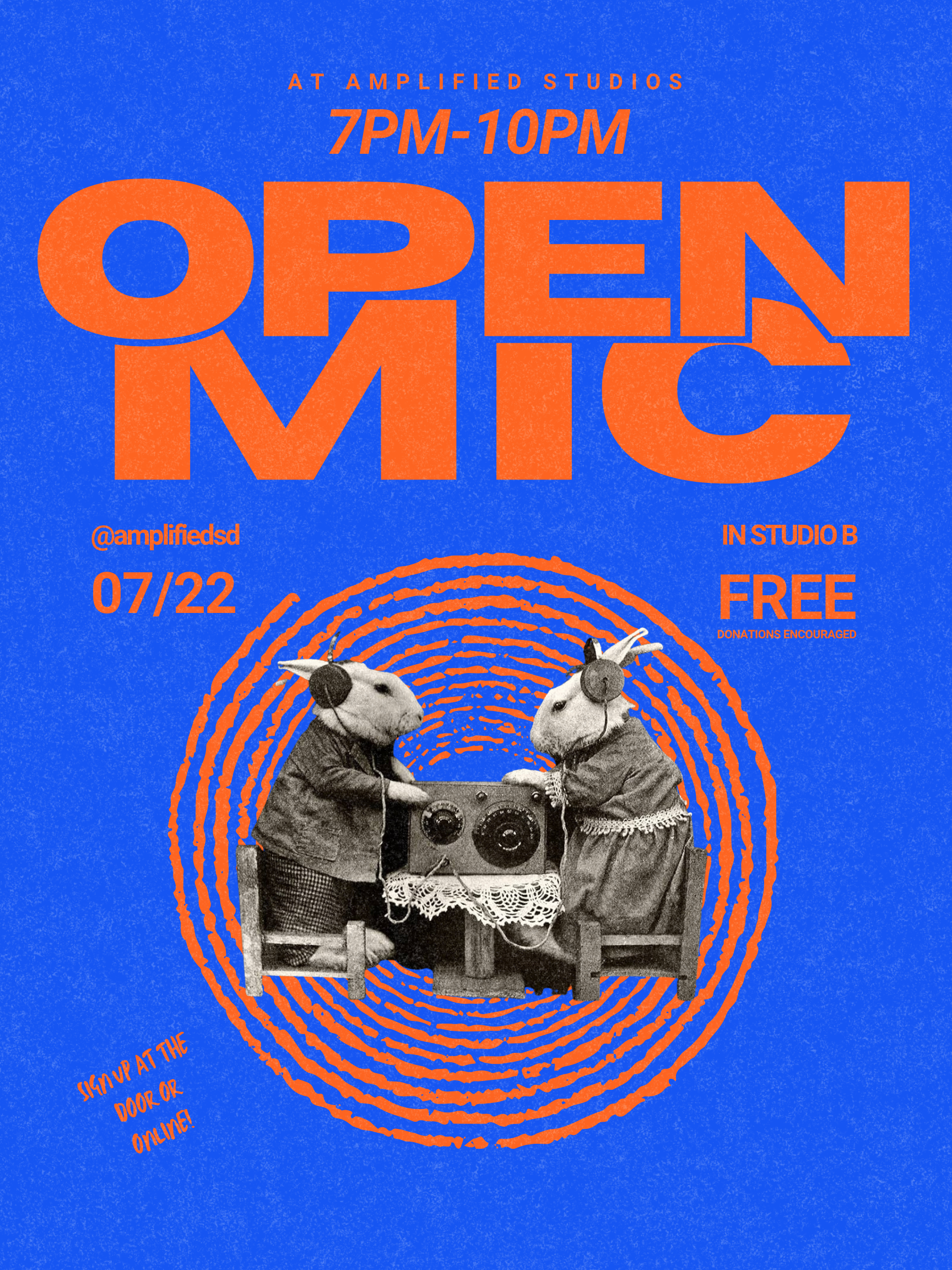 Amplified Studios Open Mic July 2026 (2/2)