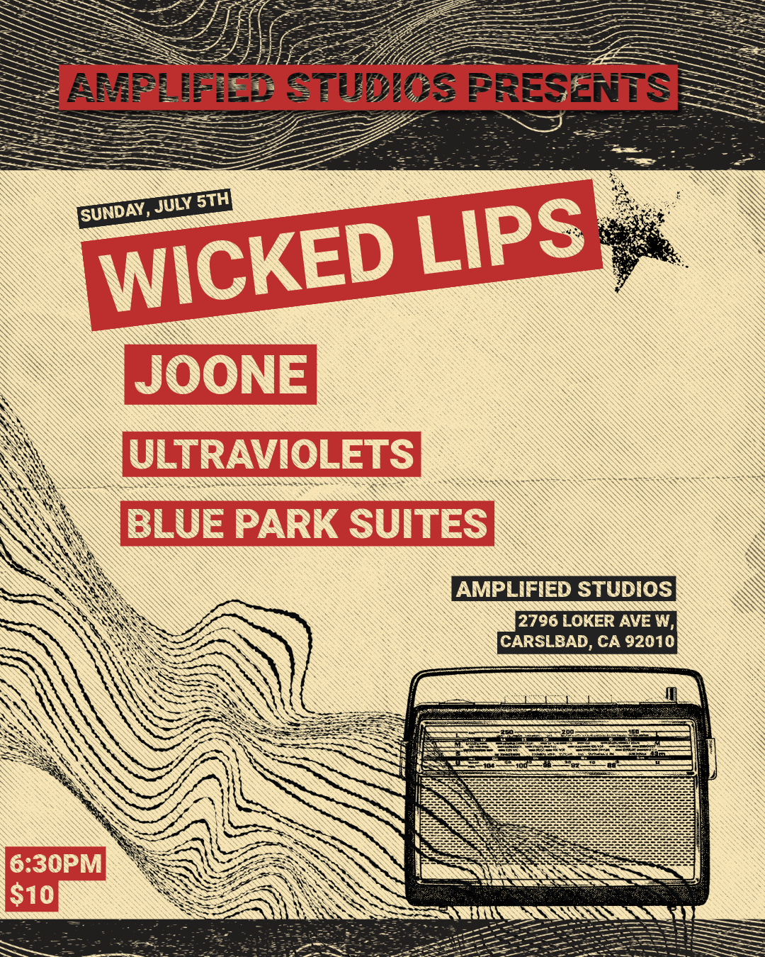 Wicked Lips, Joone, Ultraviolets, Blue Park Suites