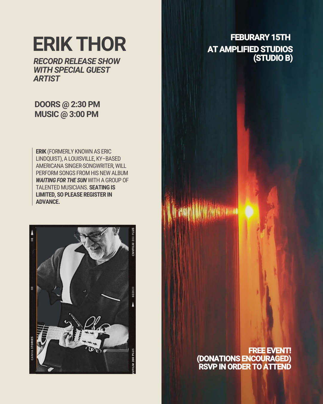 Erik Thor Record Release Show