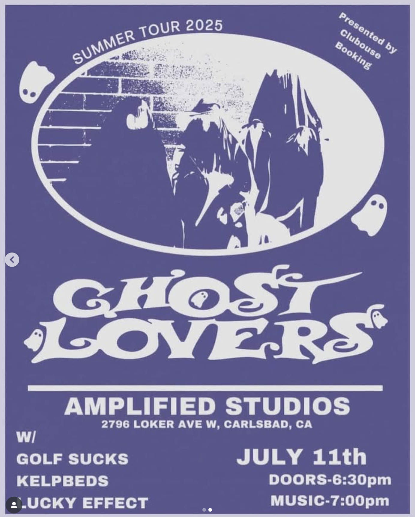 Ghost Lovers, Golf Sucks, Kelpbeds, Lucky Effect