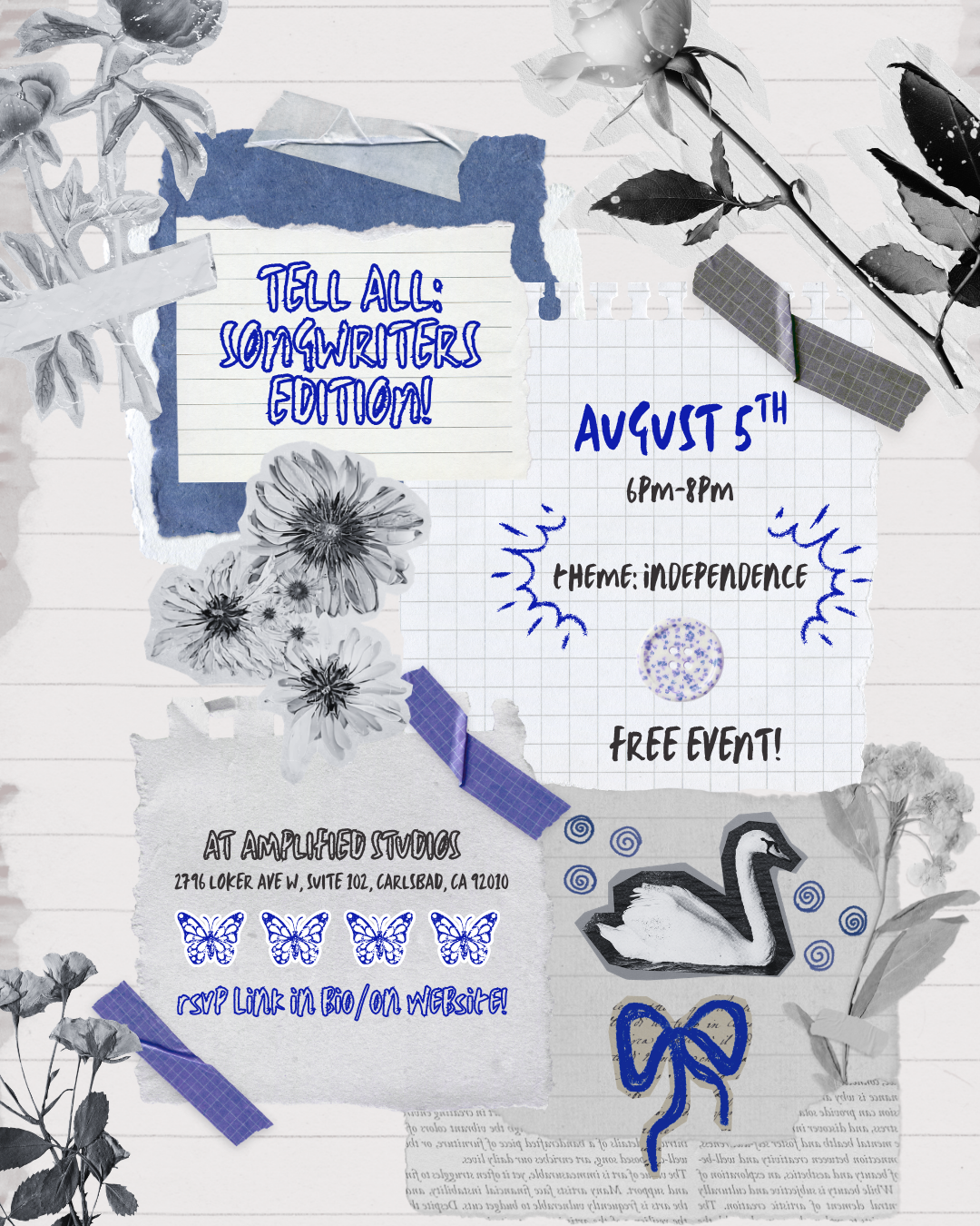 Tell All: Songwriters Edition (AUGUST 2026) FREE EVENT!